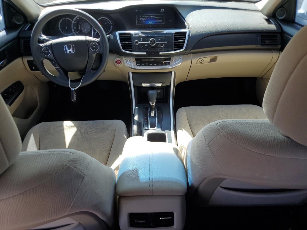 2013 Honda Accord Ex White vin: 1HGCR2F76DA203950