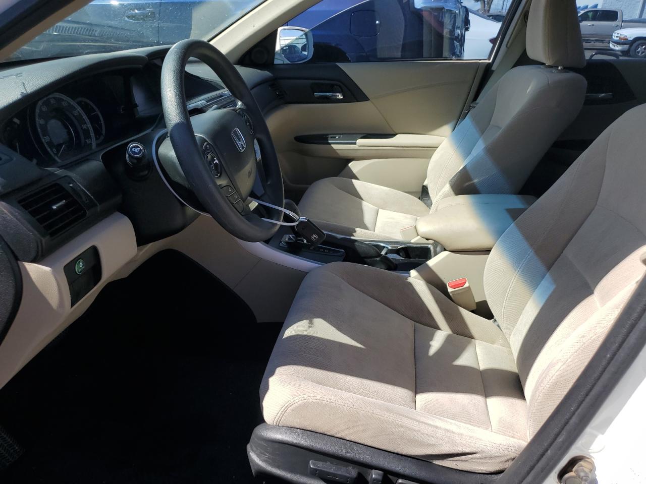 2013 Honda Accord Ex White vin: 1HGCR2F76DA203950