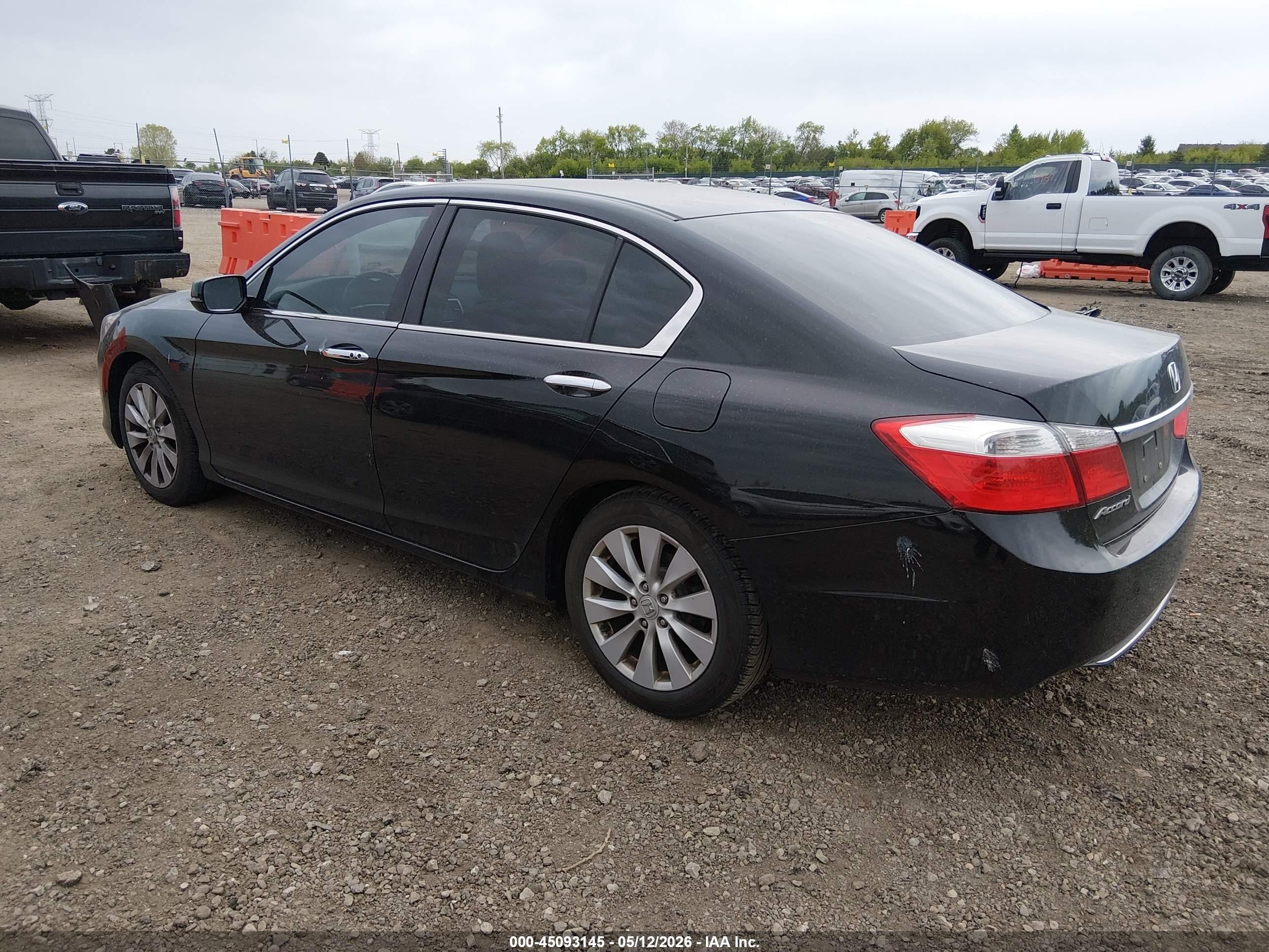 2013 Honda Accord Ex Beige vin: 1HGCR2F76DA243008