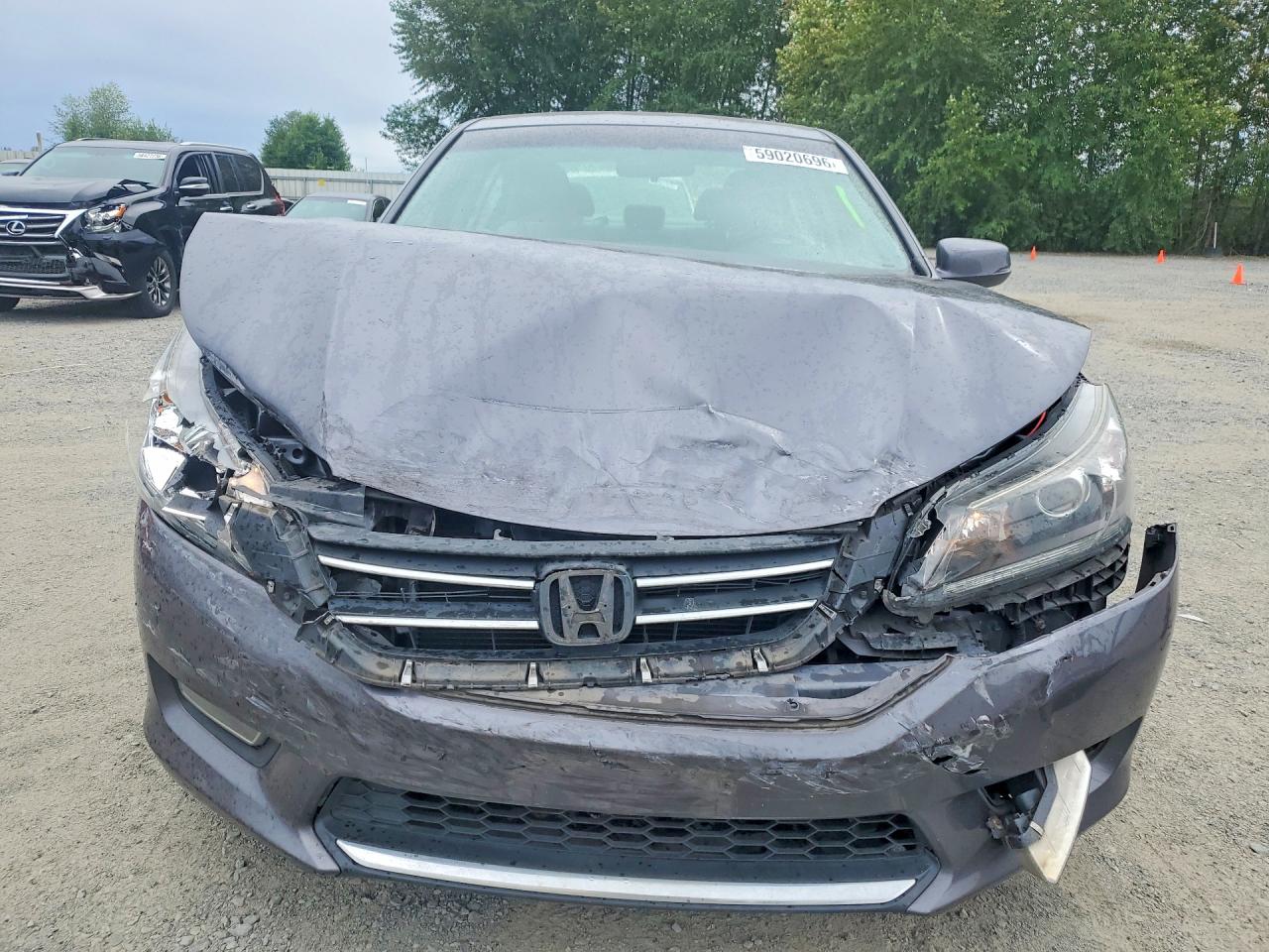 2013 Honda Accord Ex Gray vin: 1HGCR2F76DA254395