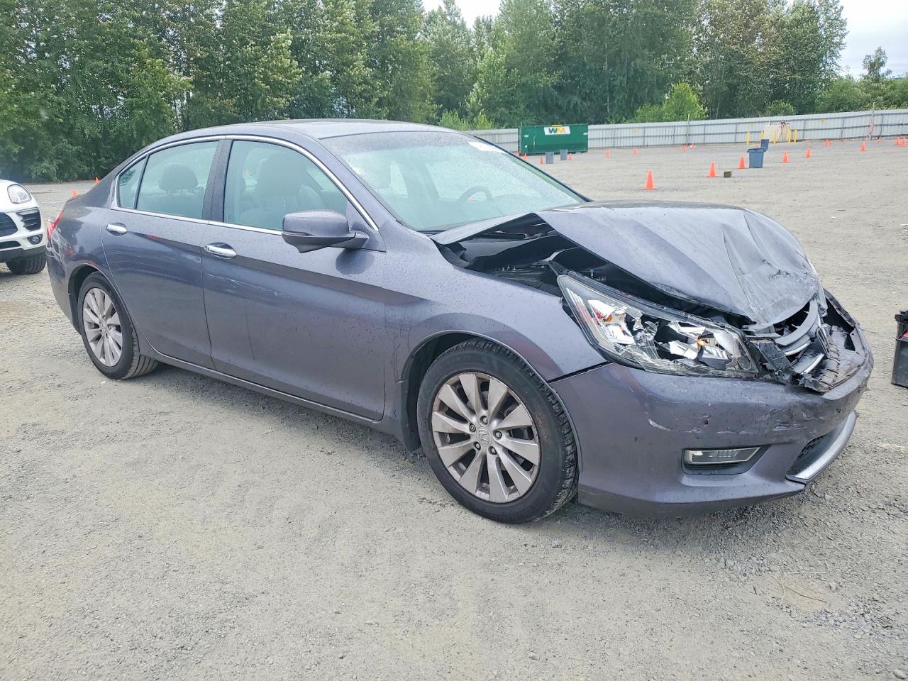 2013 Honda Accord Ex Gray vin: 1HGCR2F76DA254395