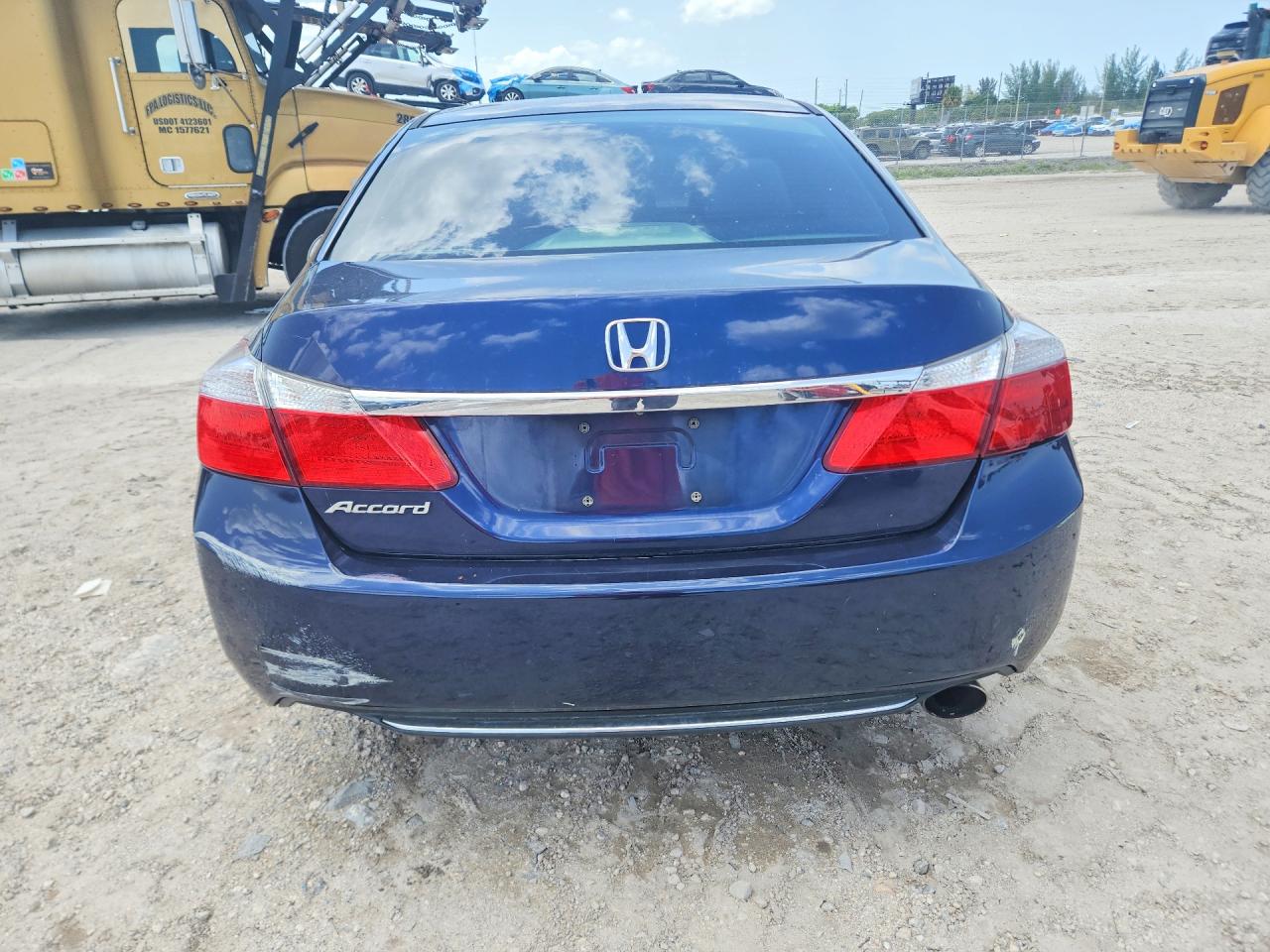 2014 Honda Accord Ex Blue vin: 1HGCR2F76EA050682
