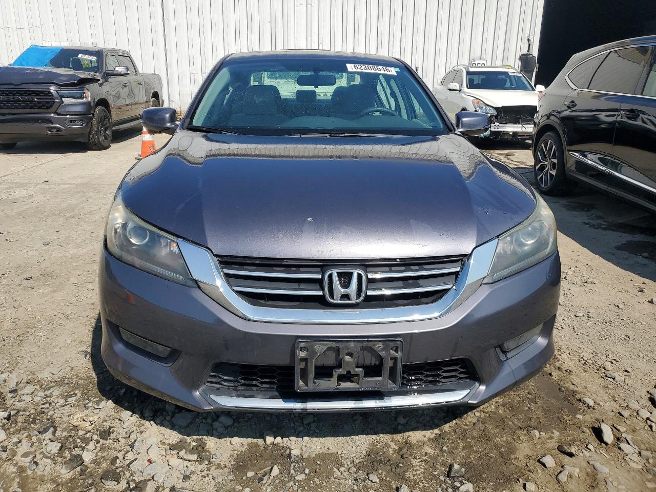 2014 Honda Accord Ex Silver vin: 1HGCR2F76EA096495