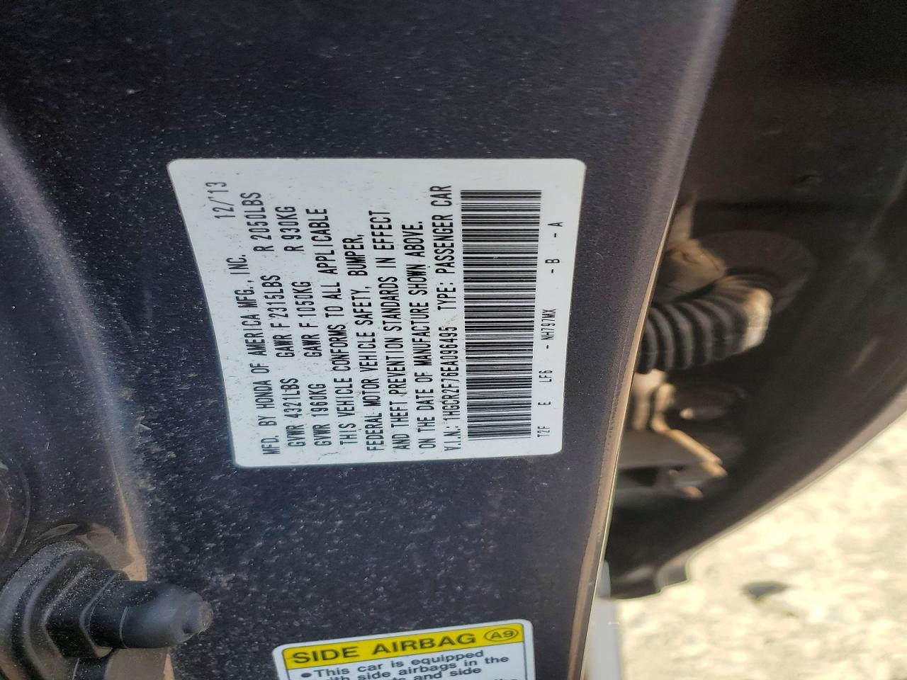 2014 Honda Accord Ex Silver vin: 1HGCR2F76EA096495