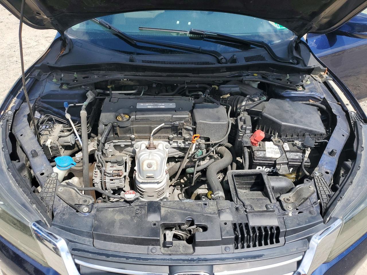 2014 Honda Accord Ex Синий vin: 1HGCR2F76EA128460