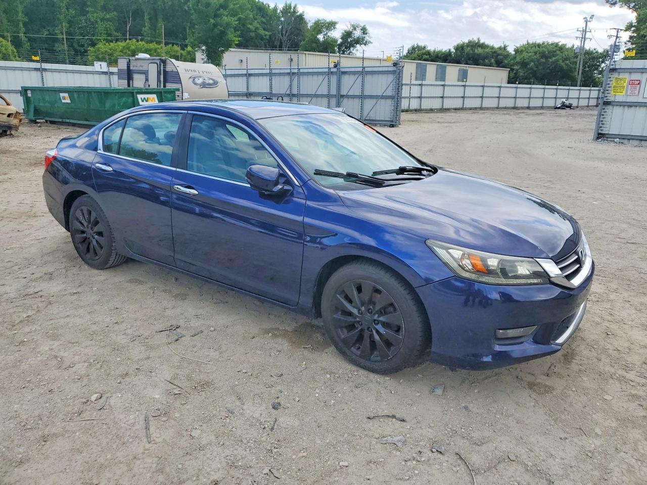 2014 Honda Accord Ex Синий vin: 1HGCR2F76EA128460