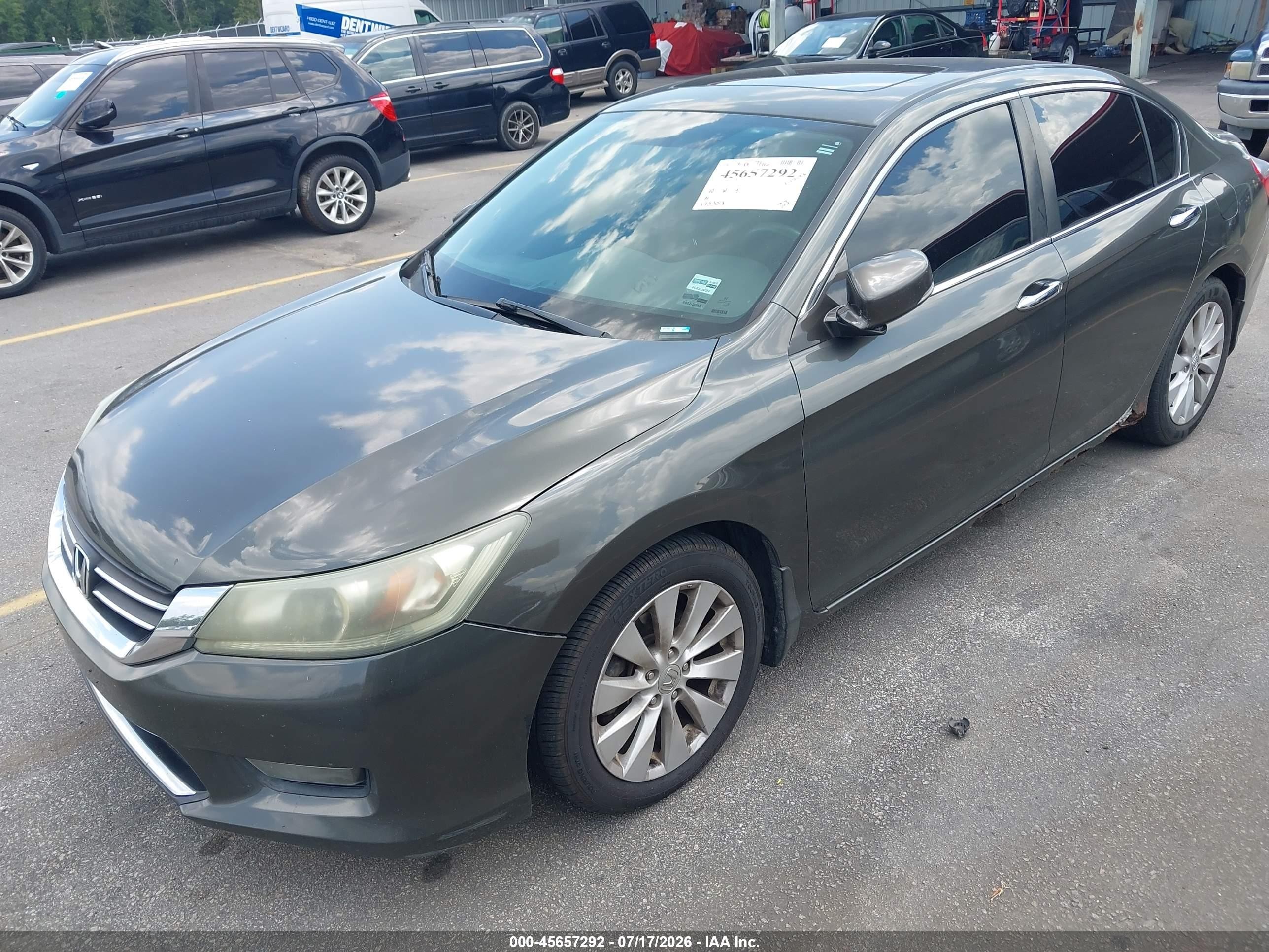 2014 Honda Accord Ex Black vin: 1HGCR2F76EA132301