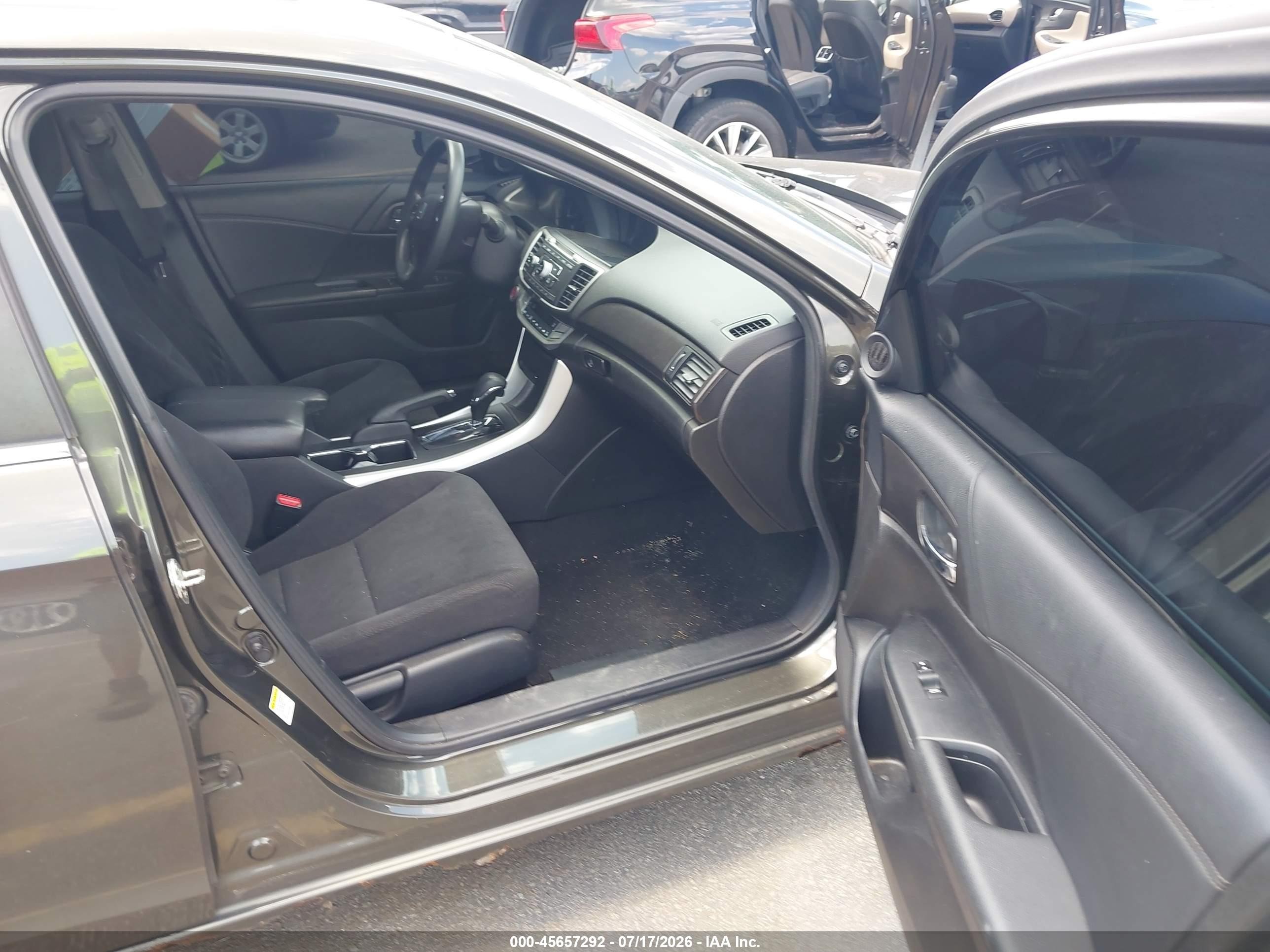 2014 Honda Accord Ex Black vin: 1HGCR2F76EA132301