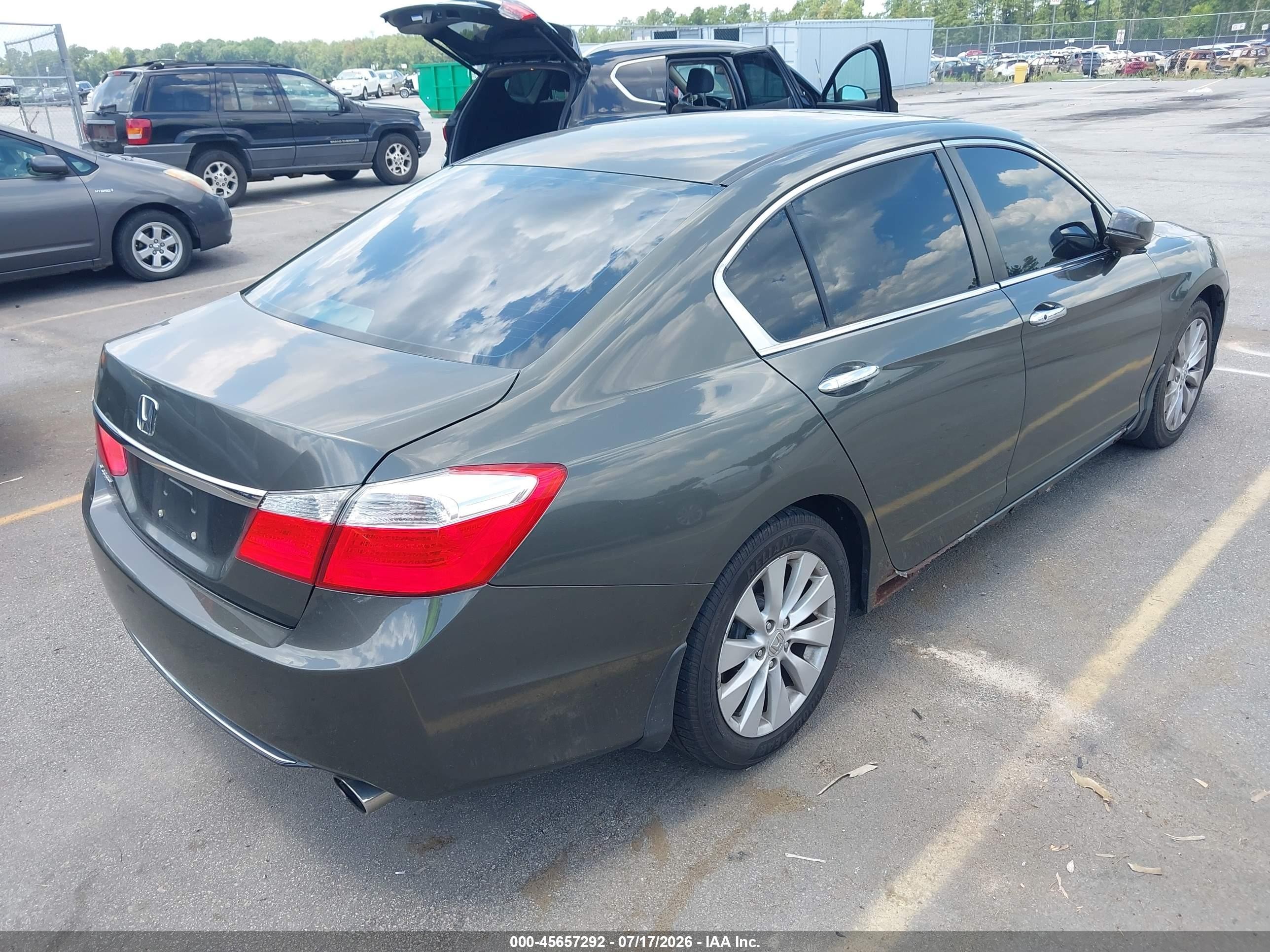 2014 Honda Accord Ex Black vin: 1HGCR2F76EA132301