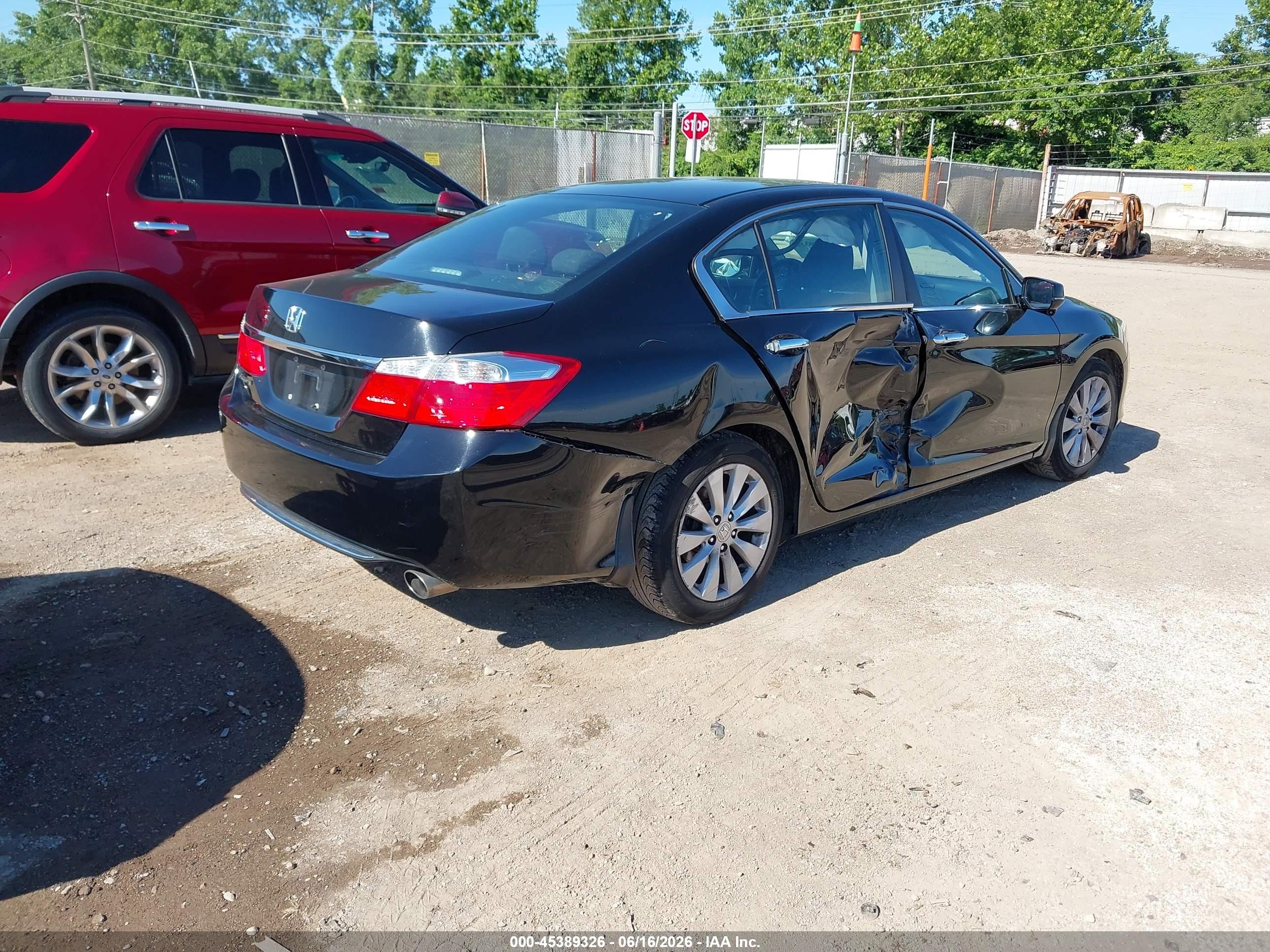 2014 Honda Accord Ex Black vin: 1HGCR2F76EA258397