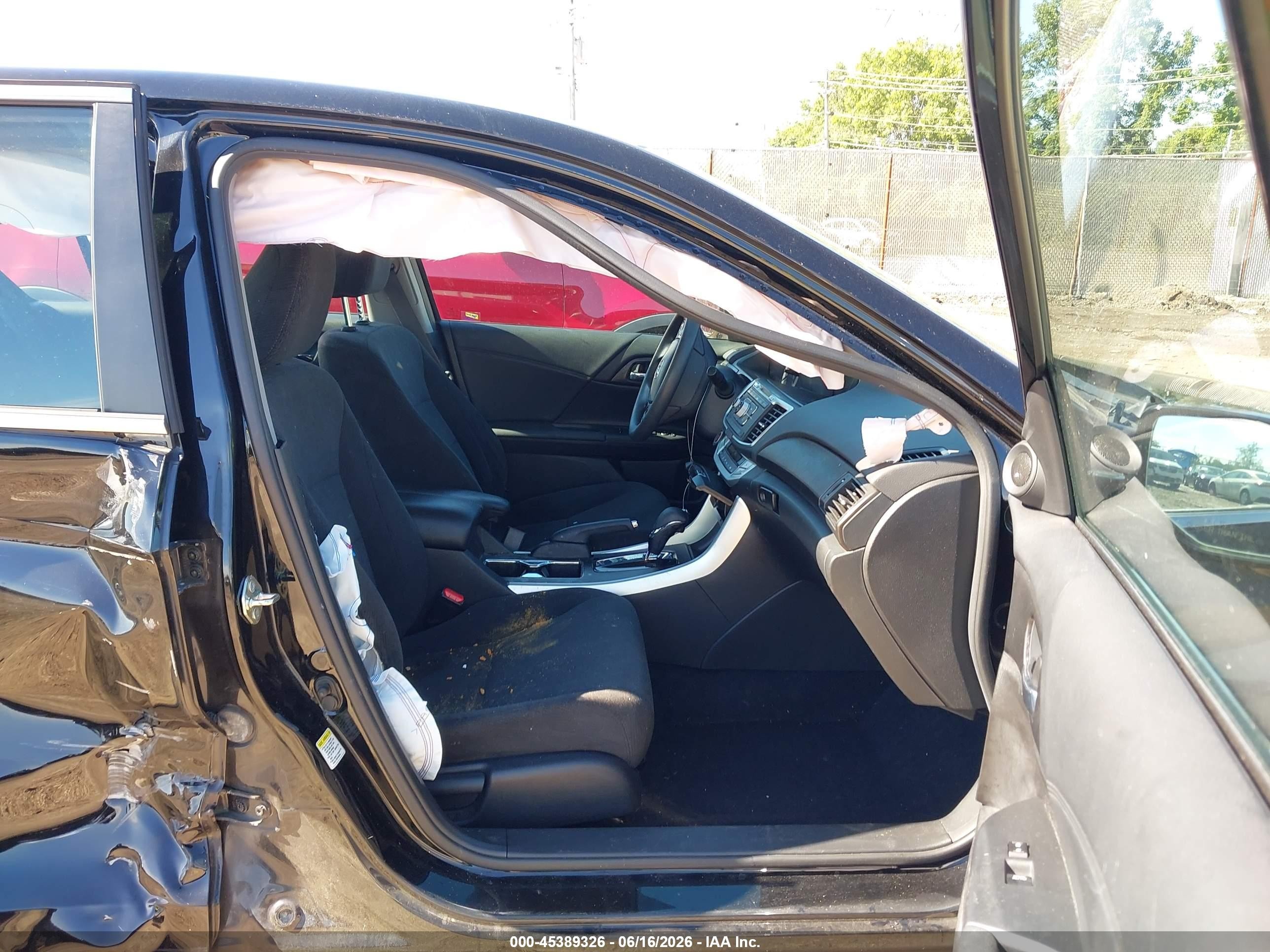 2014 Honda Accord Ex Black vin: 1HGCR2F76EA258397