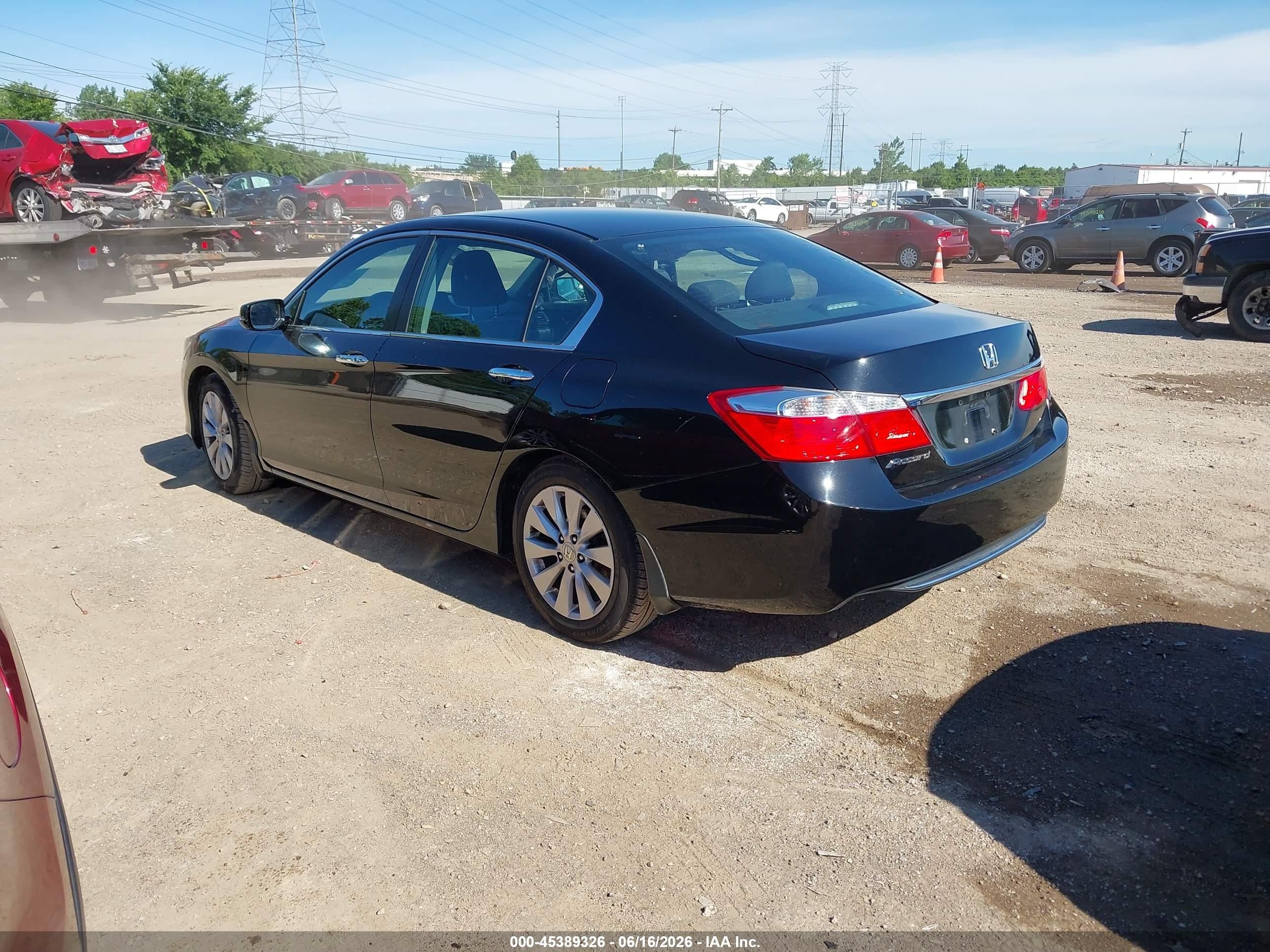 2014 Honda Accord Ex Black vin: 1HGCR2F76EA258397