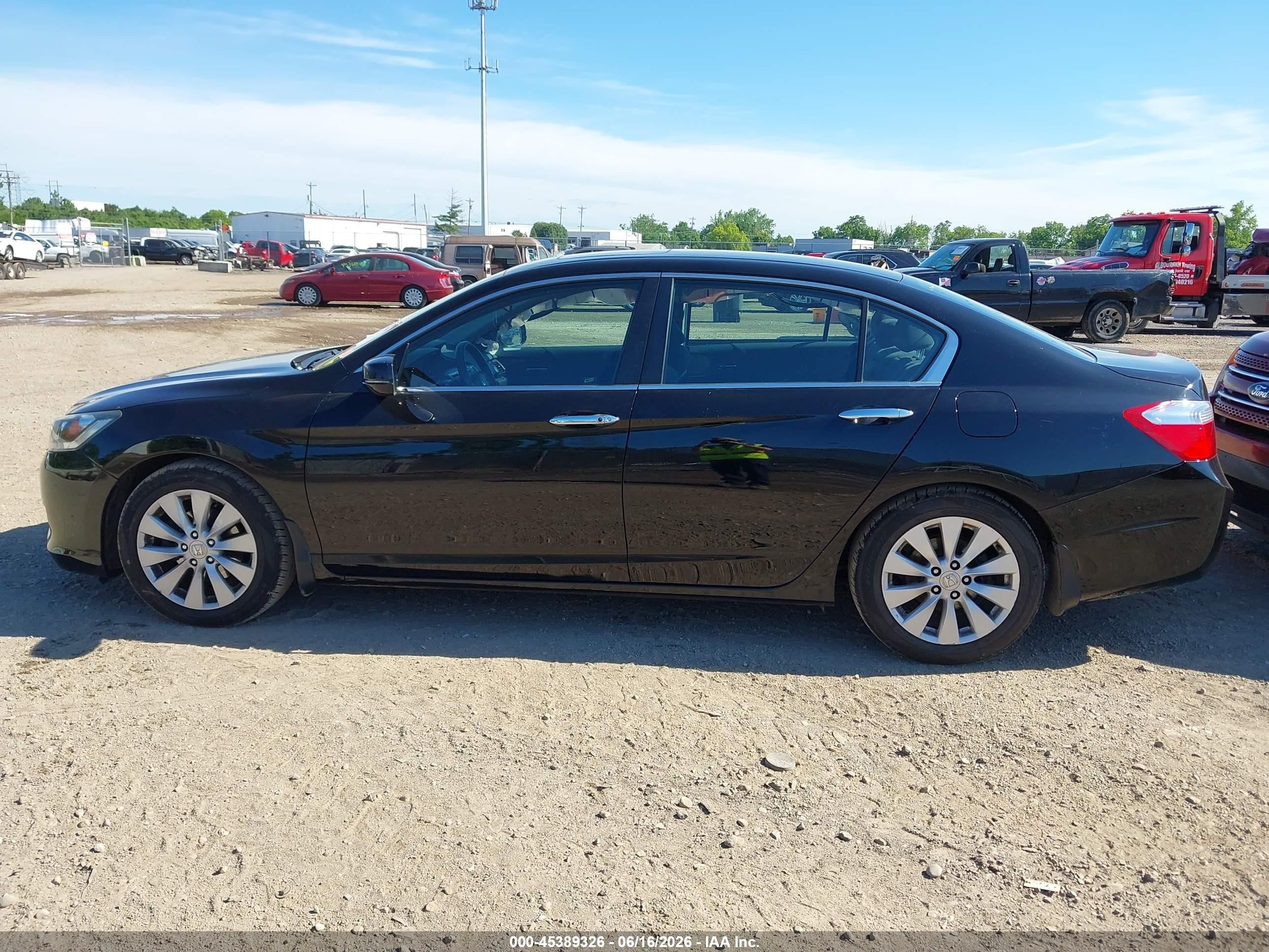 2014 Honda Accord Ex Black vin: 1HGCR2F76EA258397