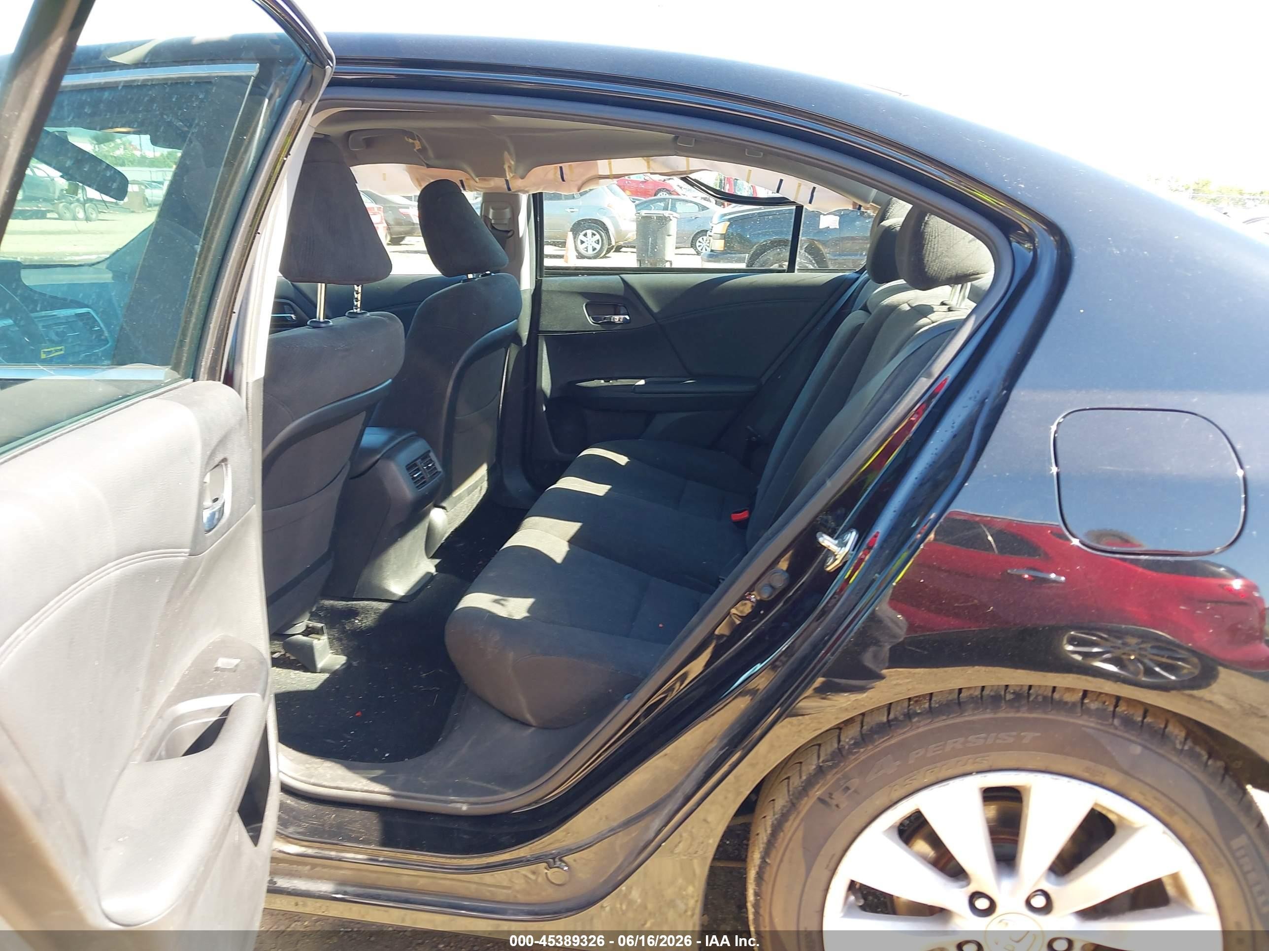 2014 Honda Accord Ex Black vin: 1HGCR2F76EA258397