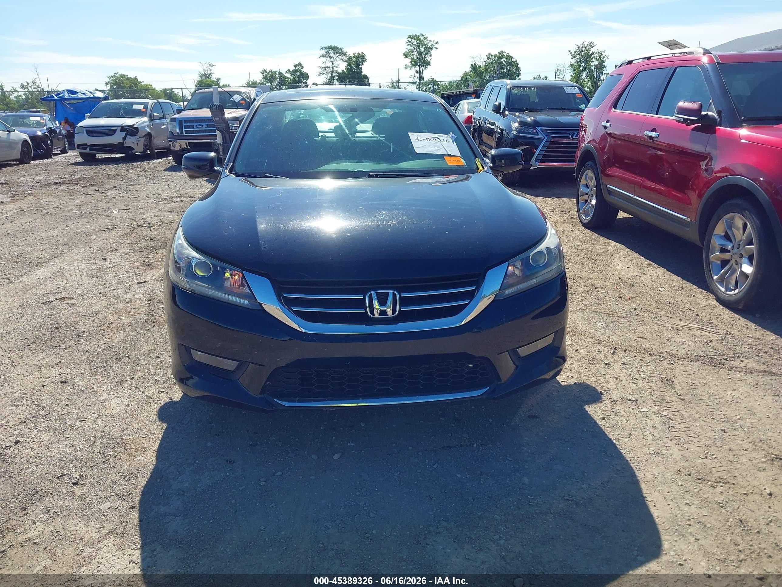 2014 Honda Accord Ex Black vin: 1HGCR2F76EA258397