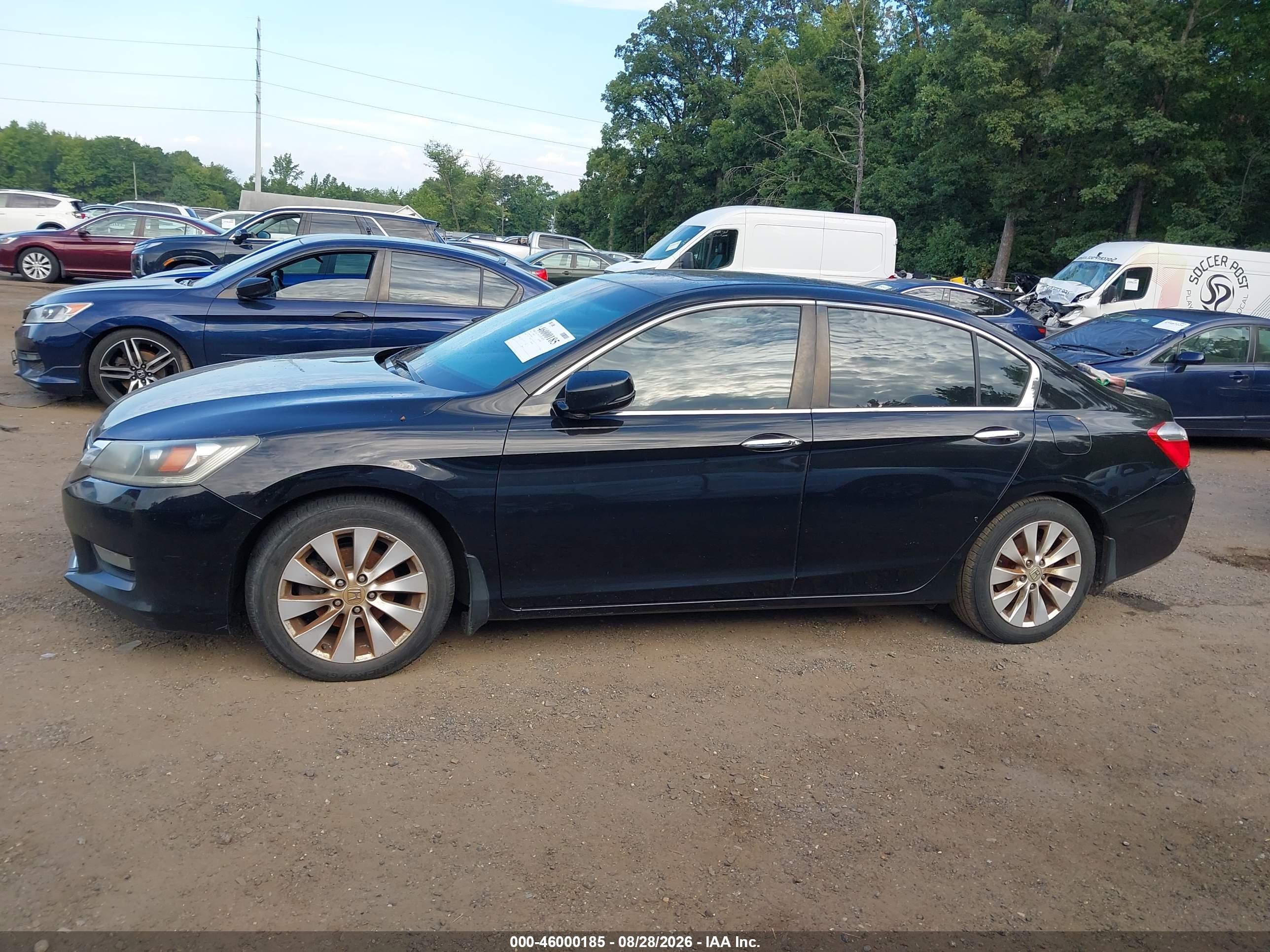 2014 Honda Accord Ex Black vin: 1HGCR2F76EA276138