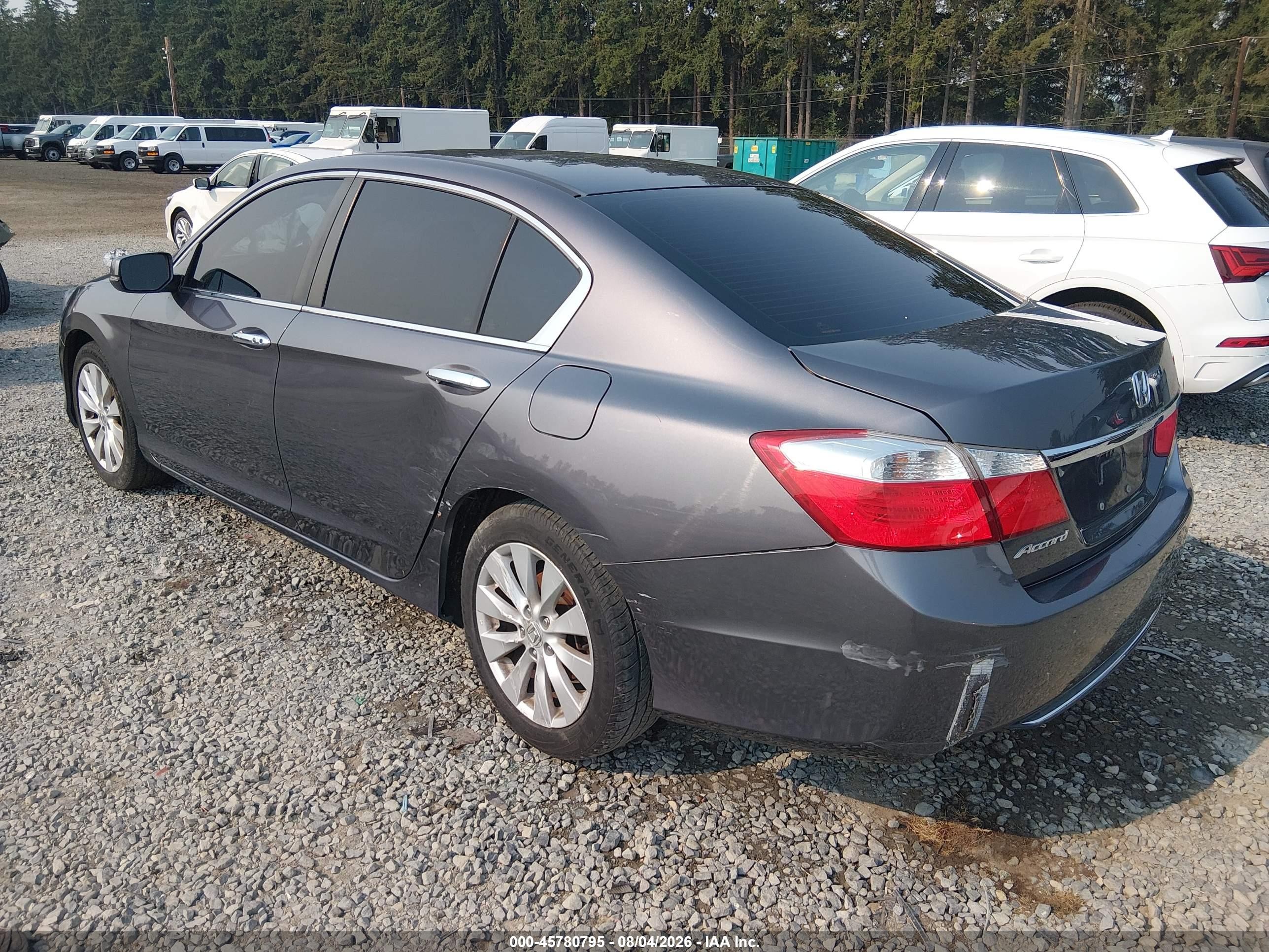 2014 Honda Accord Ex Серый vin: 1HGCR2F76EA305945