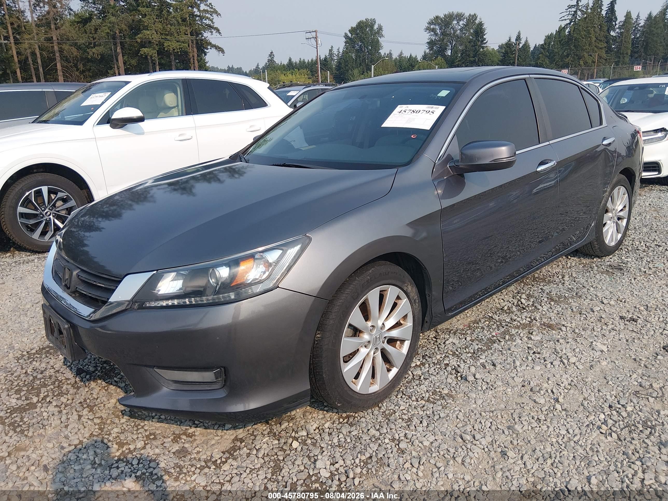 2014 Honda Accord Ex Серый vin: 1HGCR2F76EA305945