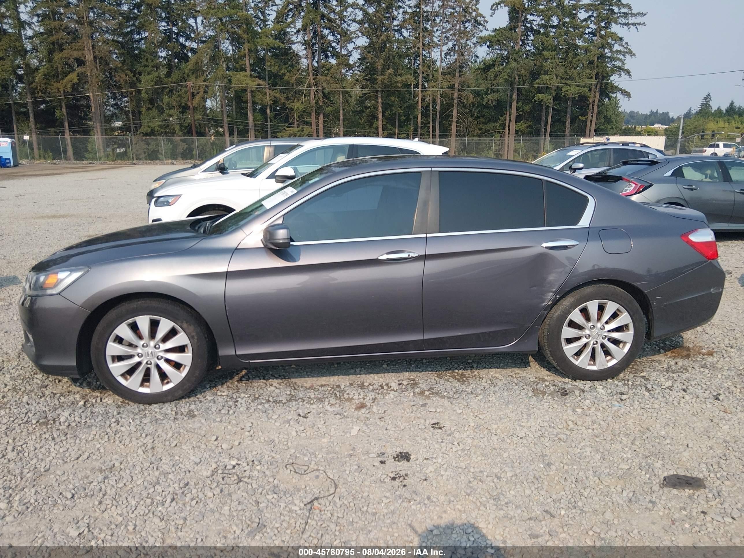 2014 Honda Accord Ex Серый vin: 1HGCR2F76EA305945