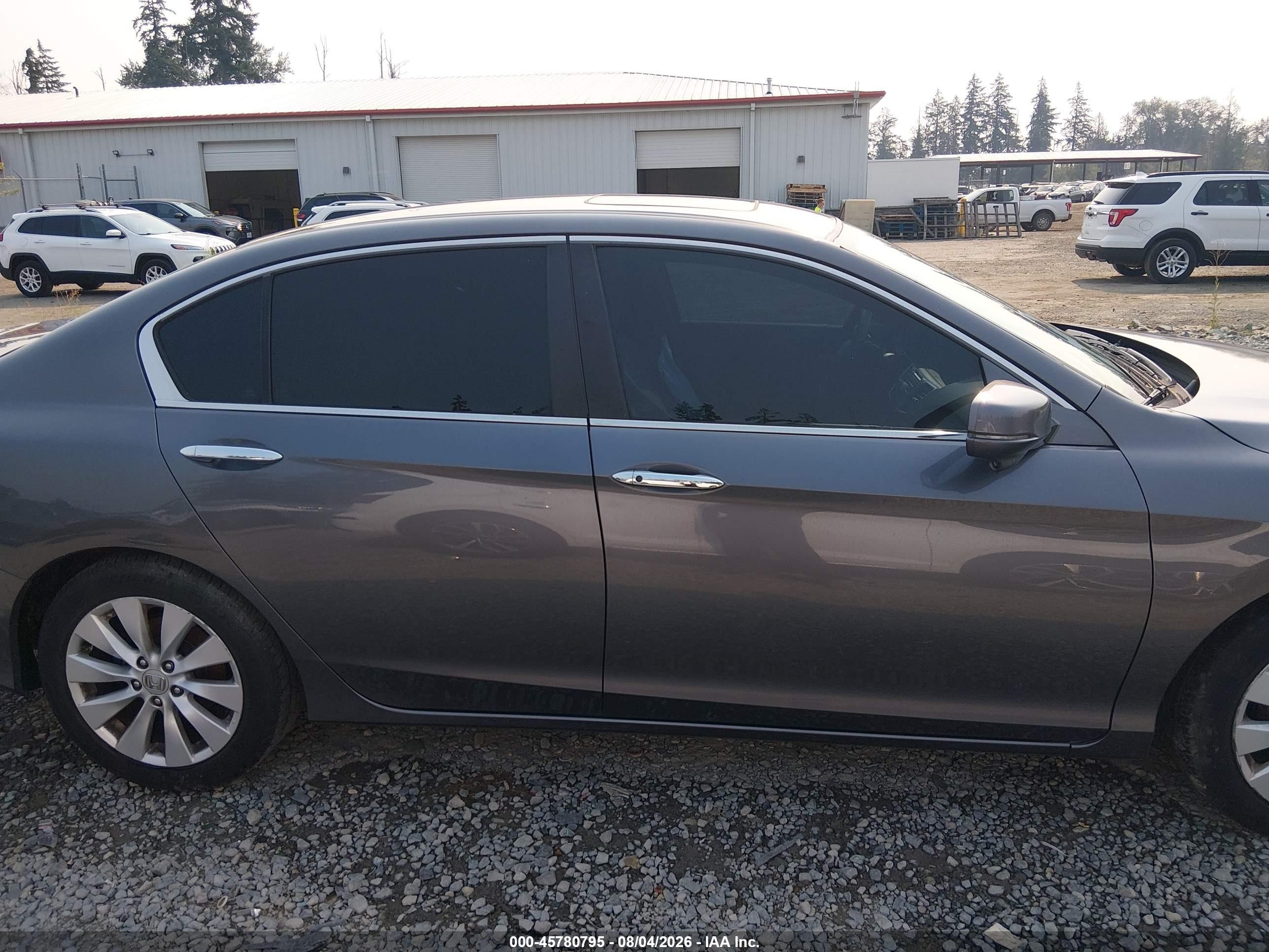 2014 Honda Accord Ex Серый vin: 1HGCR2F76EA305945