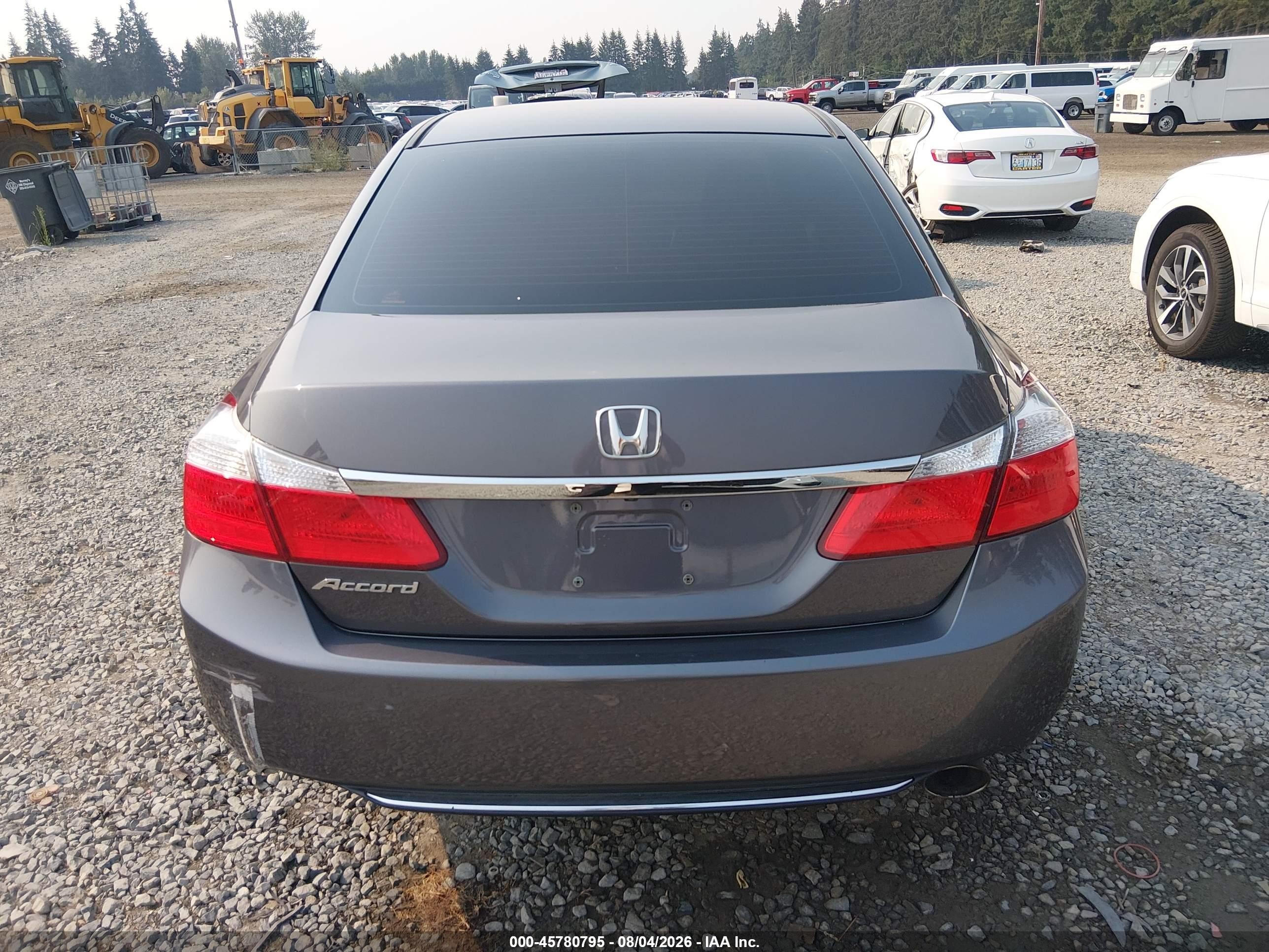 2014 Honda Accord Ex Серый vin: 1HGCR2F76EA305945