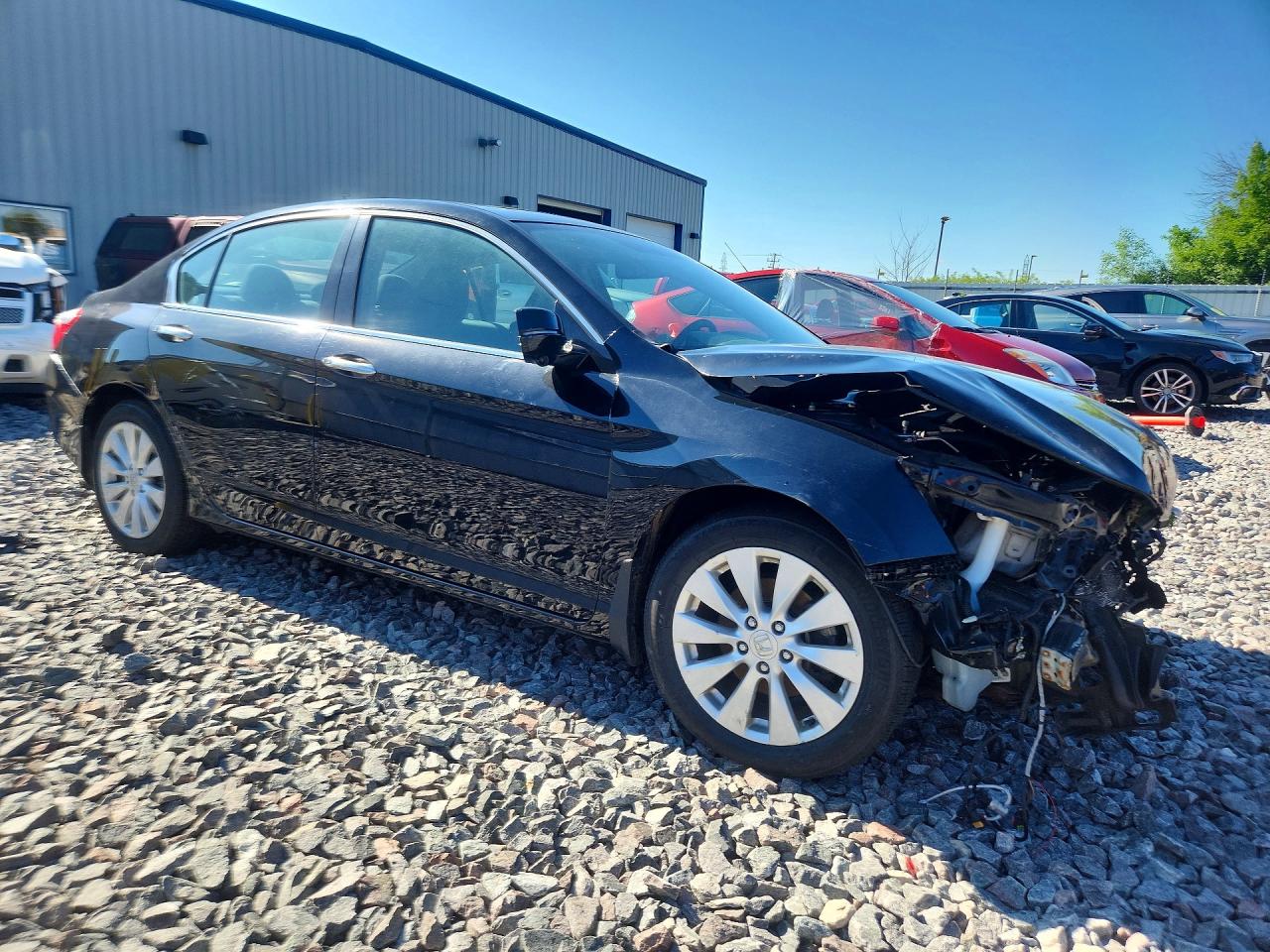 2015 Honda Accord Ex Black vin: 1HGCR2F76FA013956