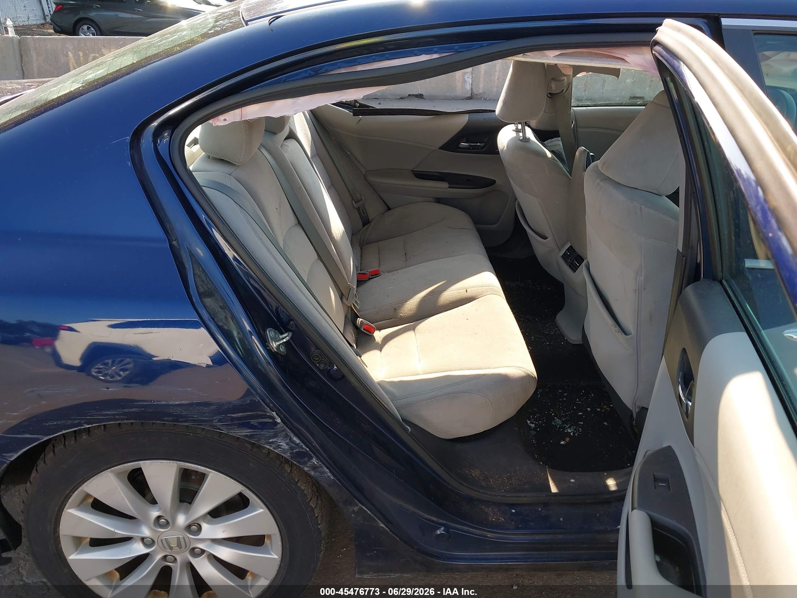 2015 Honda Accord Ex Blue vin: 1HGCR2F76FA038890