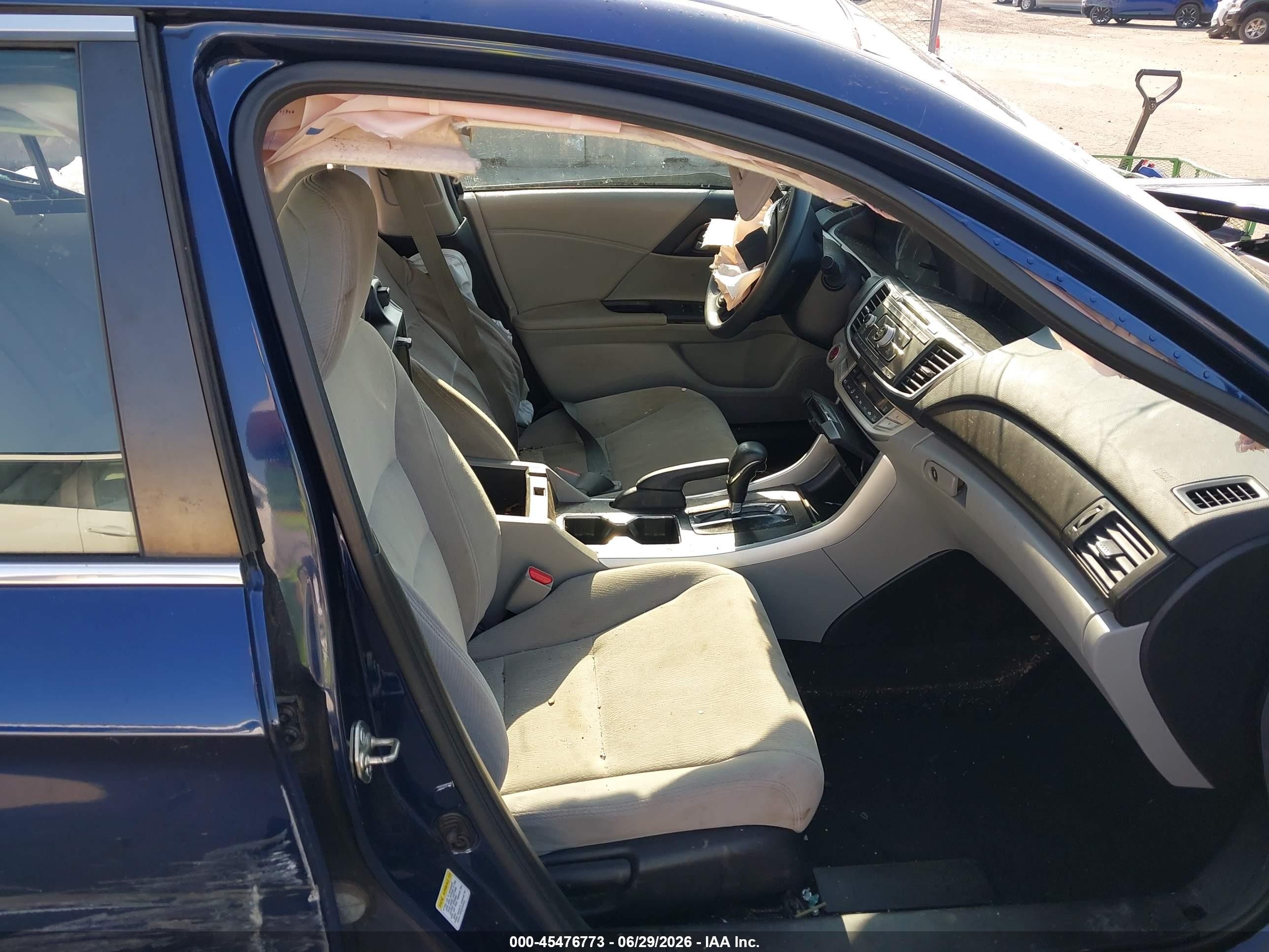 2015 Honda Accord Ex Blue vin: 1HGCR2F76FA038890