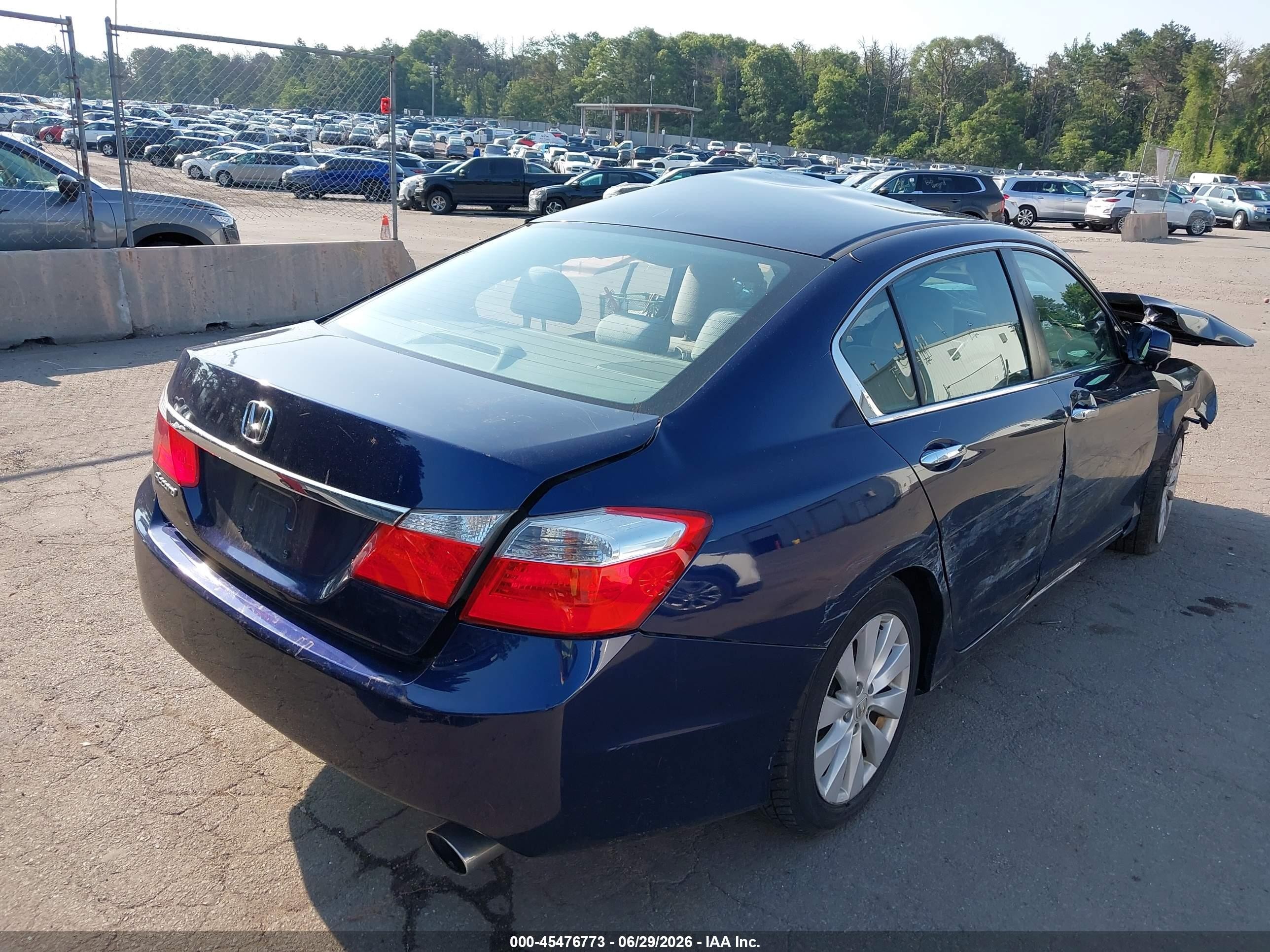 2015 Honda Accord Ex Blue vin: 1HGCR2F76FA038890