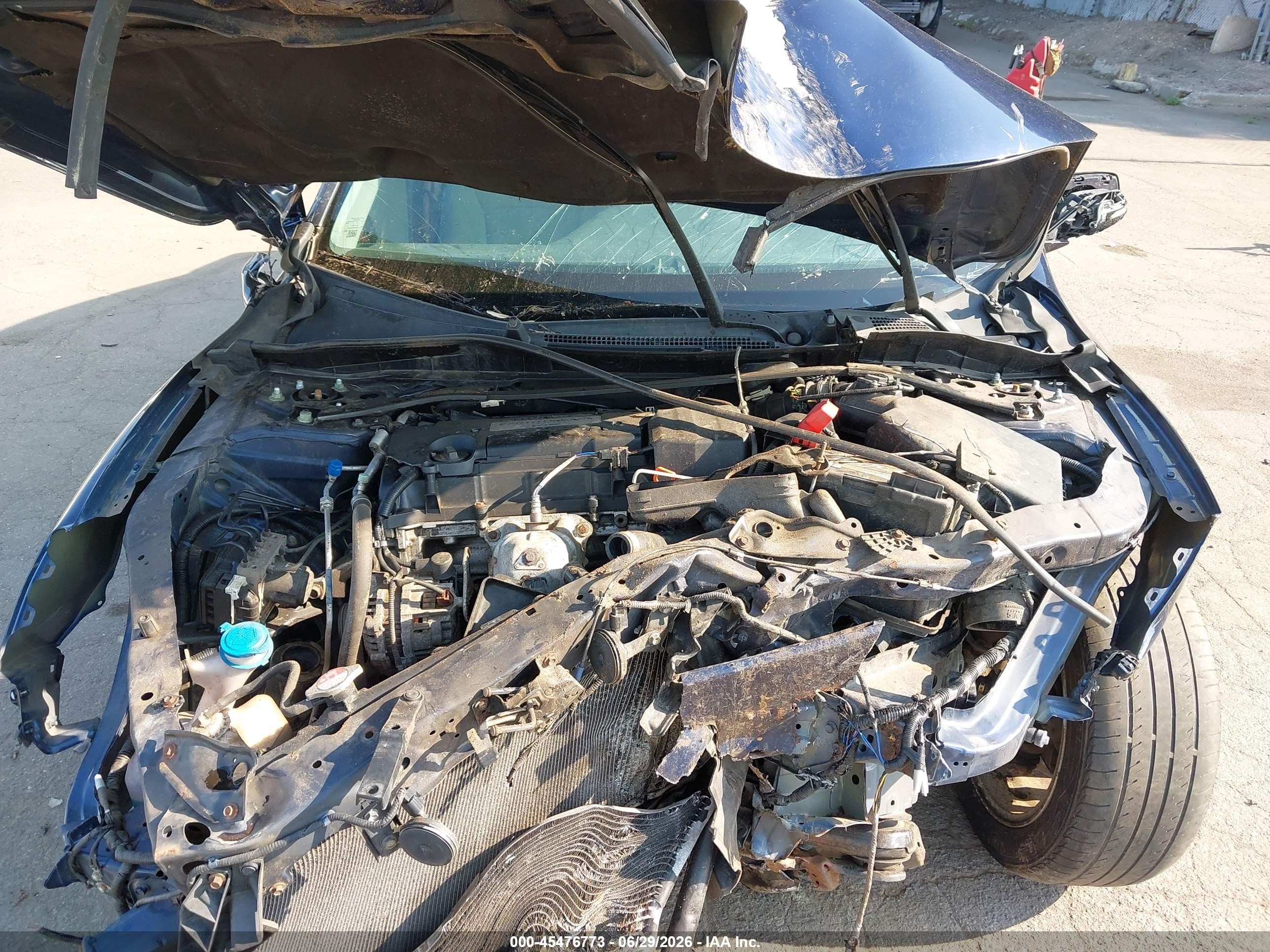 2015 Honda Accord Ex Blue vin: 1HGCR2F76FA038890