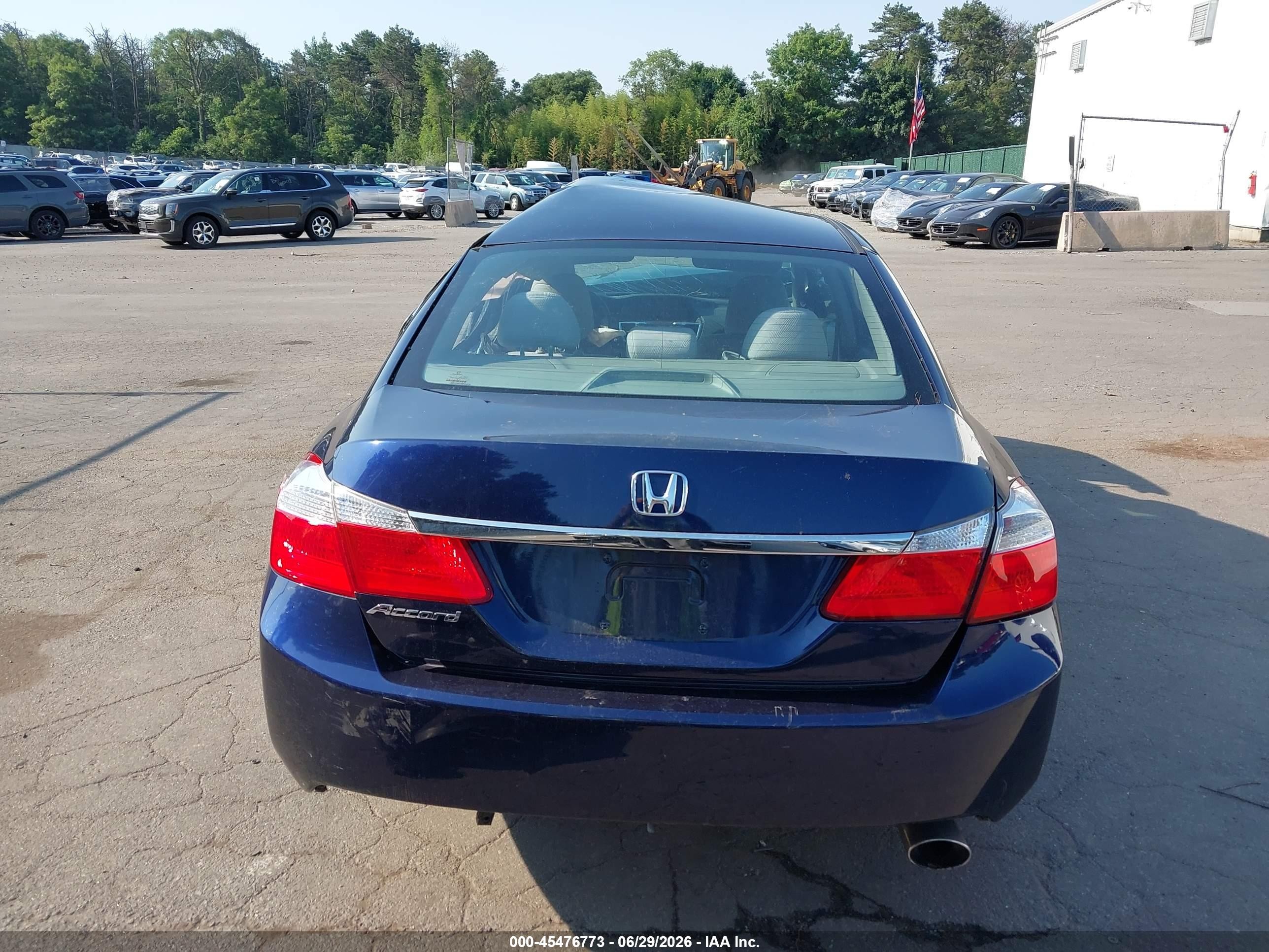 2015 Honda Accord Ex Blue vin: 1HGCR2F76FA038890