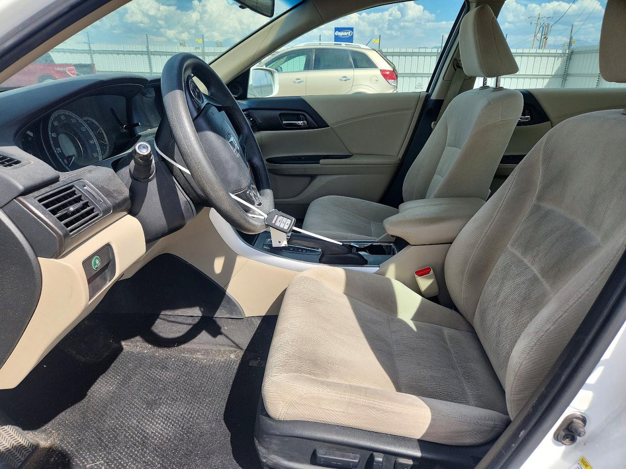 2015 Honda Accord Ex White vin: 1HGCR2F76FA061599