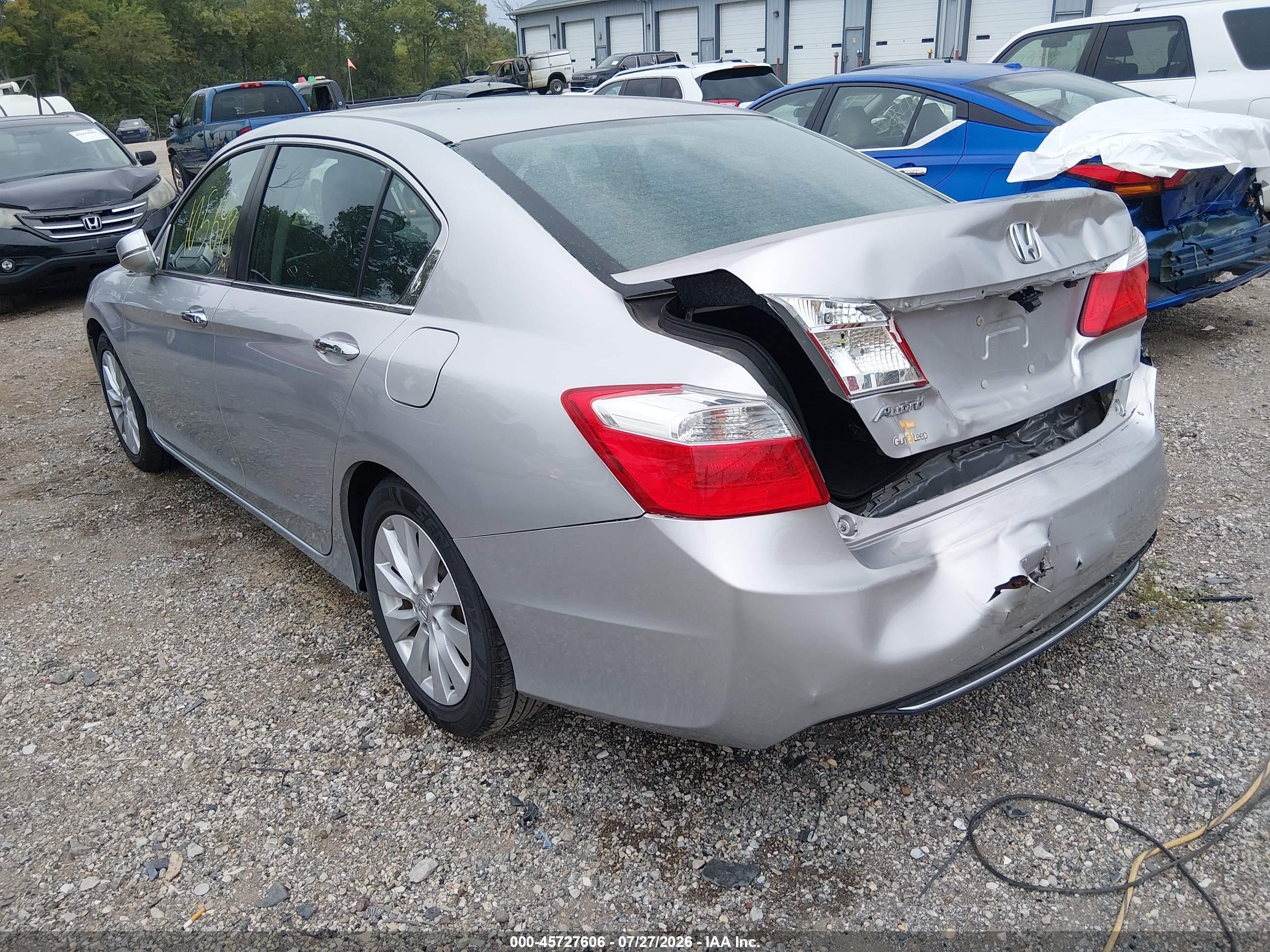2015 Honda Accord Ex Gray vin: 1HGCR2F76FA093629