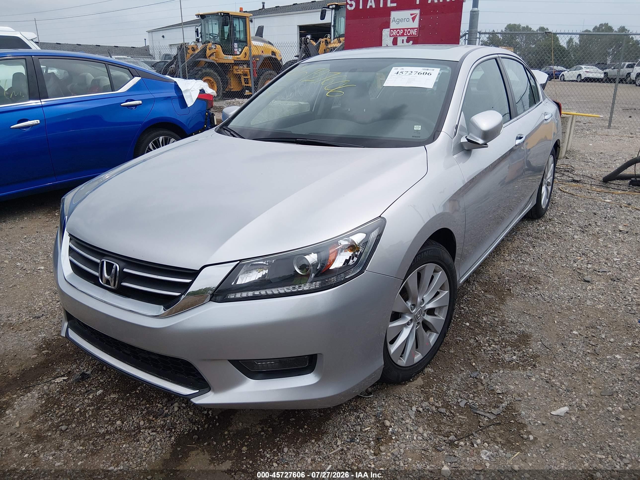 2015 Honda Accord Ex Gray vin: 1HGCR2F76FA093629