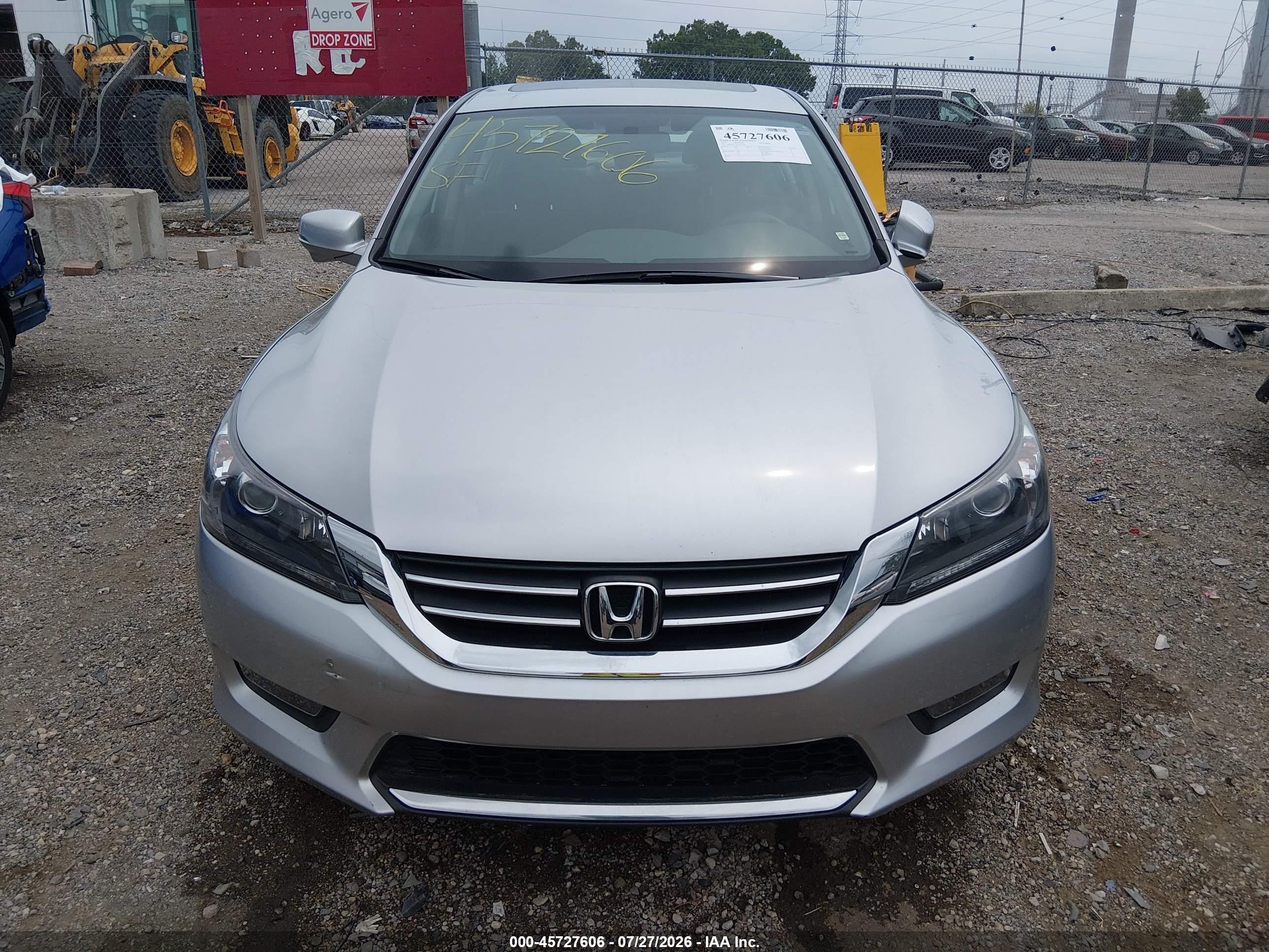 2015 Honda Accord Ex Gray vin: 1HGCR2F76FA093629
