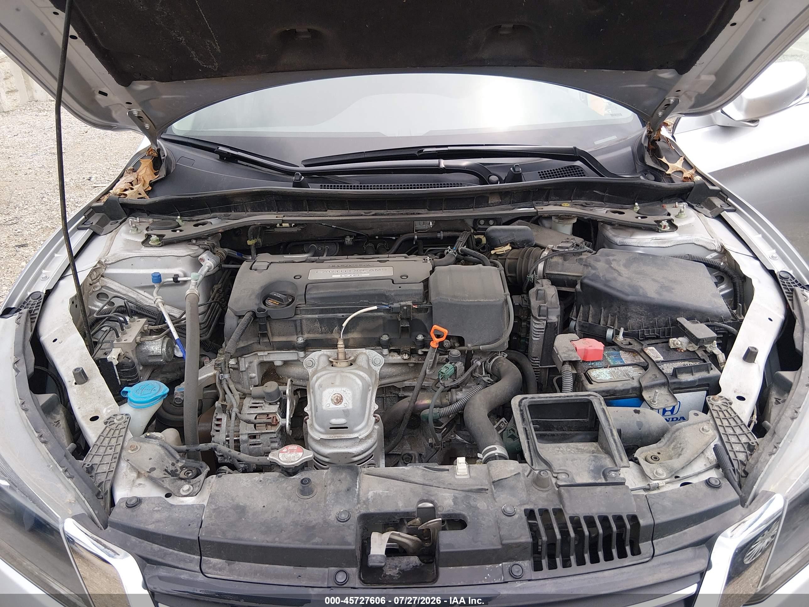 2015 Honda Accord Ex Gray vin: 1HGCR2F76FA093629