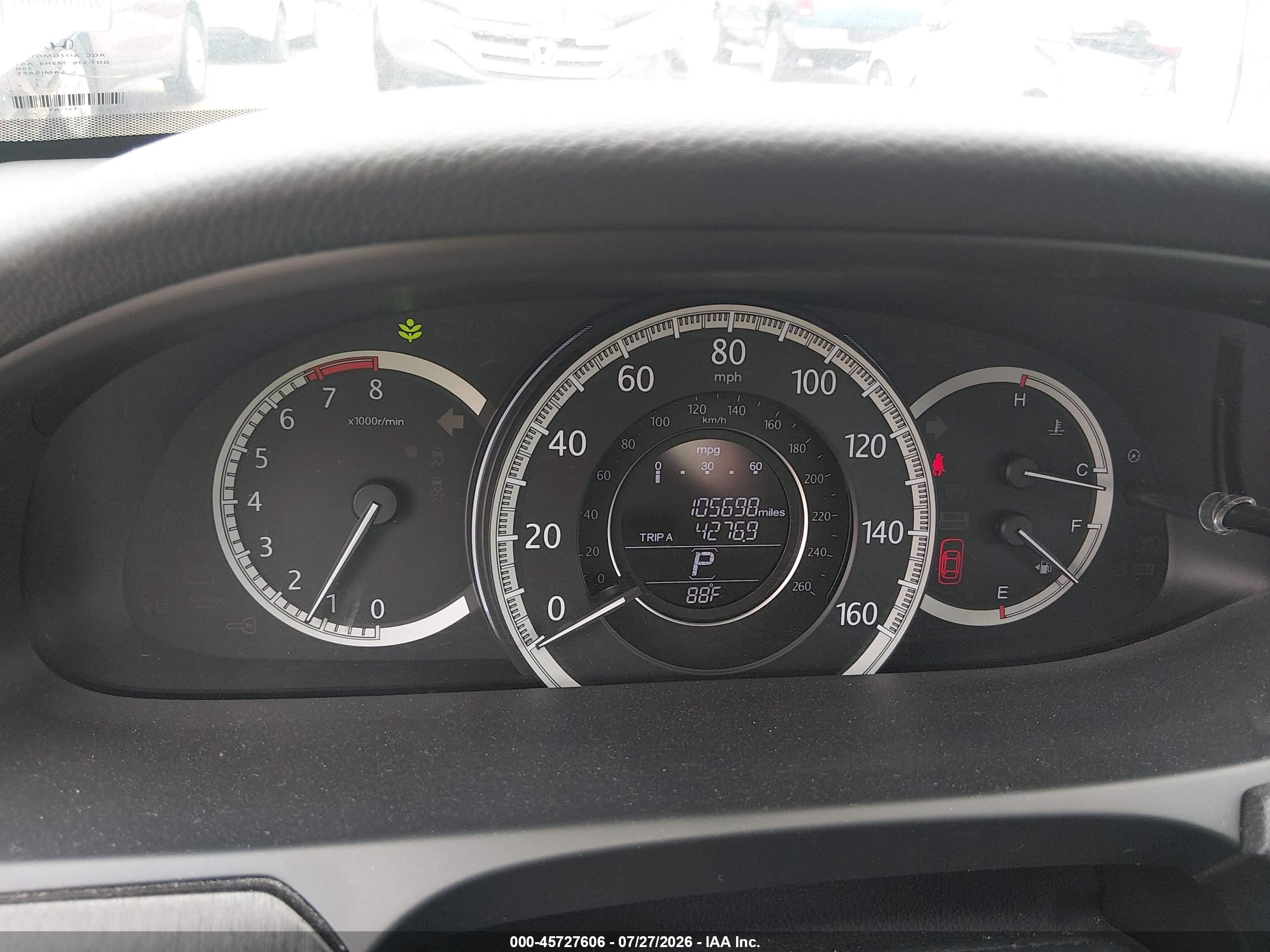 2015 Honda Accord Ex Gray vin: 1HGCR2F76FA093629
