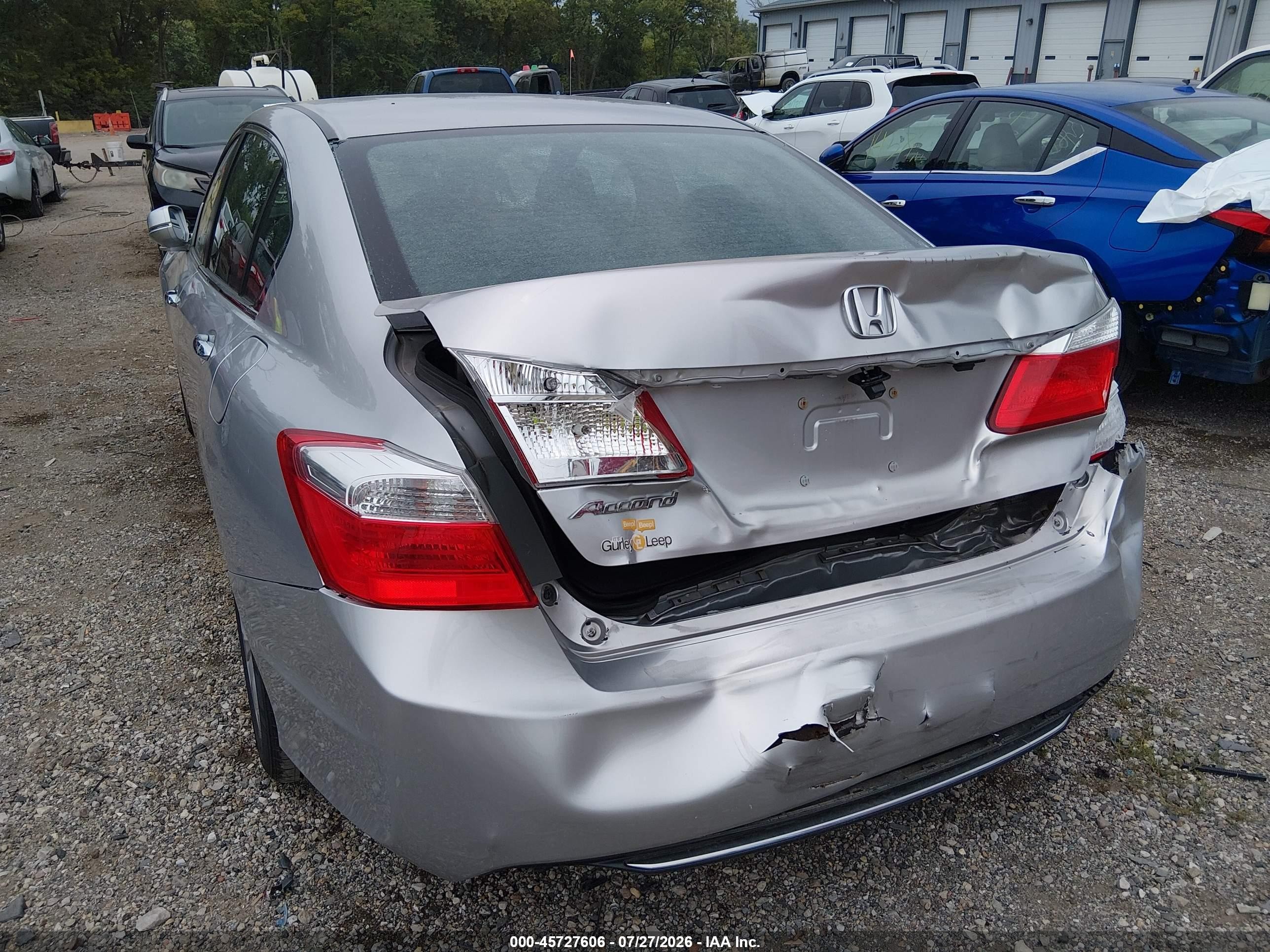 2015 Honda Accord Ex Gray vin: 1HGCR2F76FA093629