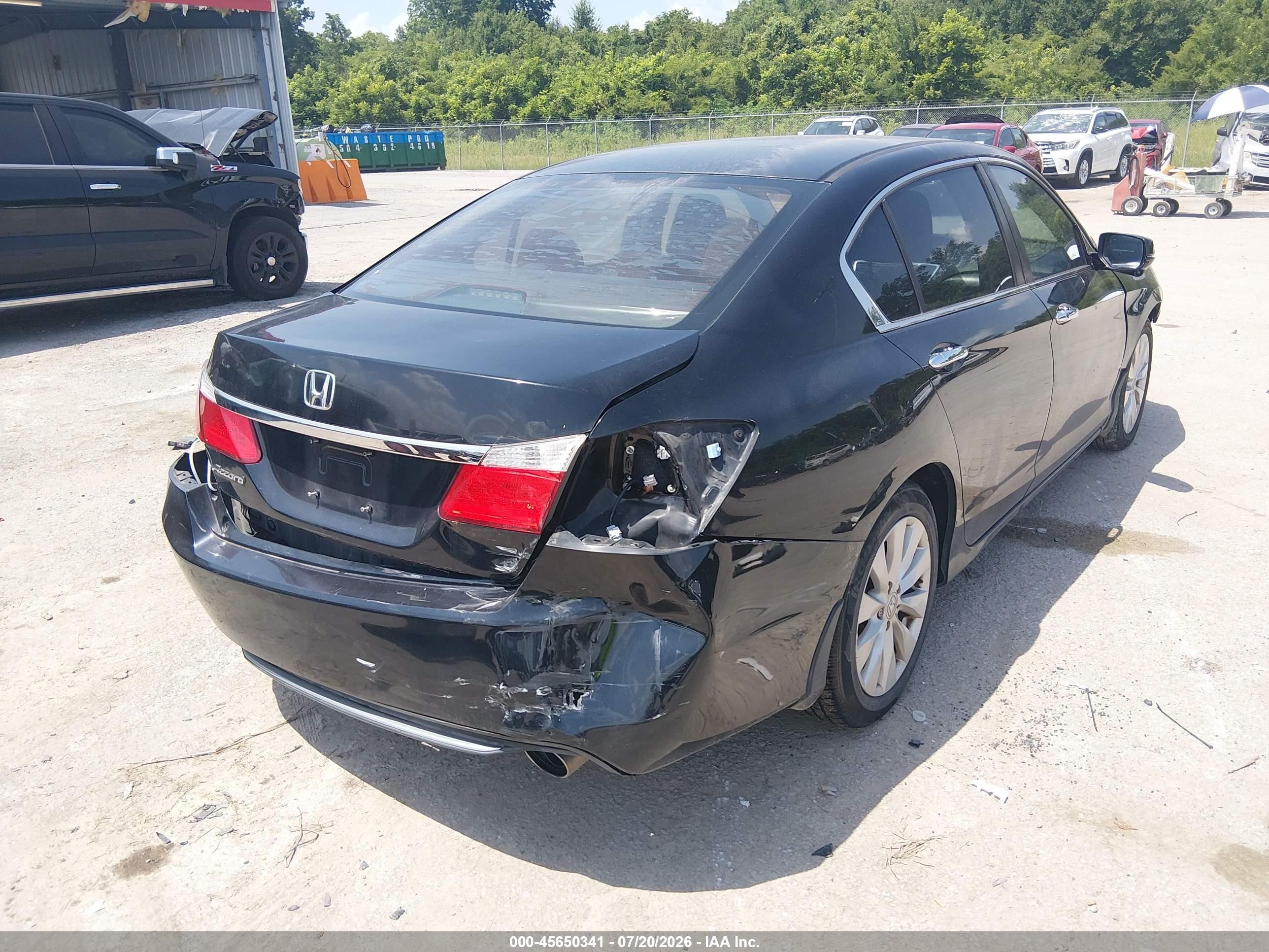 2015 Honda Accord Ex Black vin: 1HGCR2F76FA101874