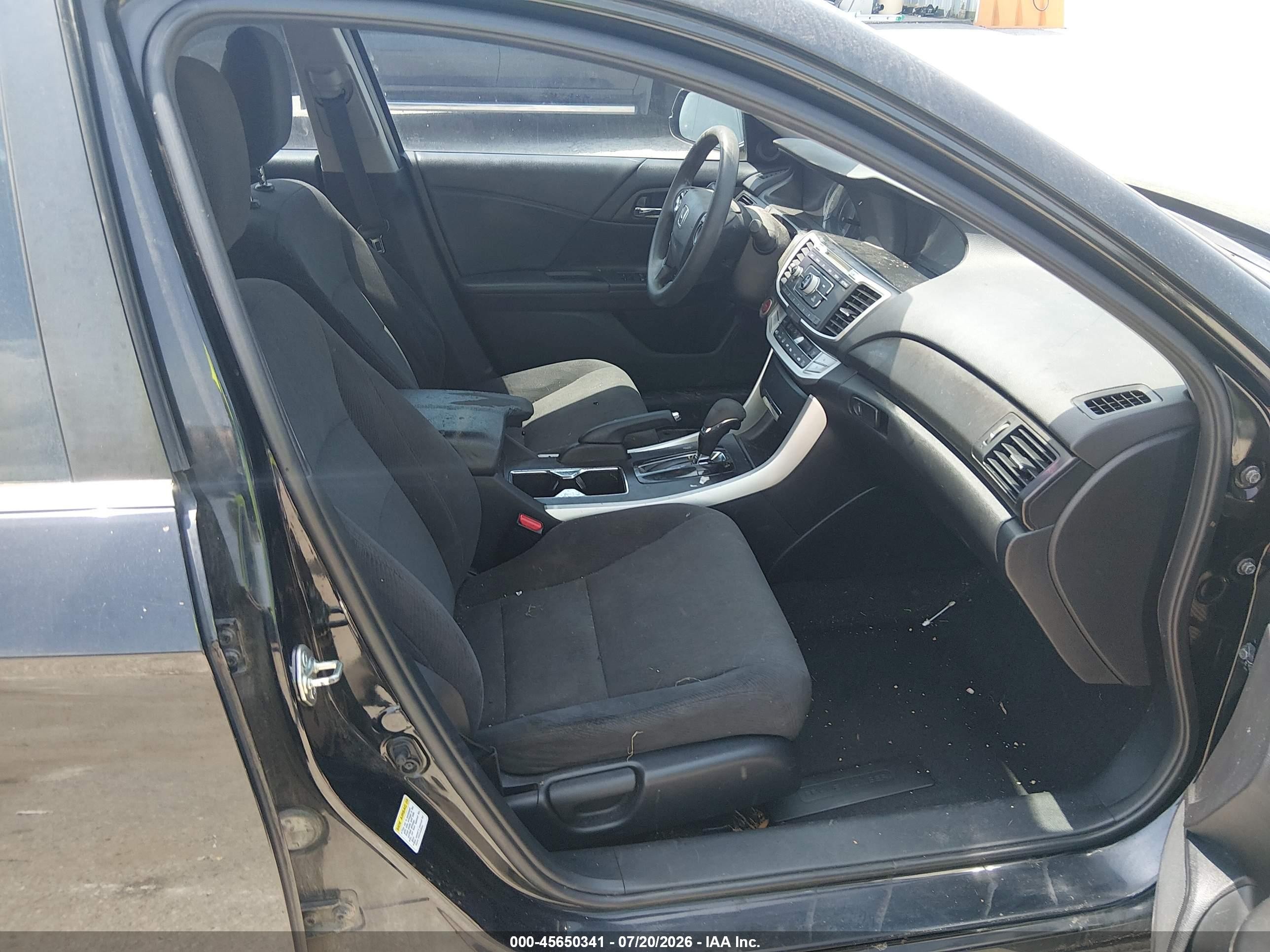 2015 Honda Accord Ex Black vin: 1HGCR2F76FA101874