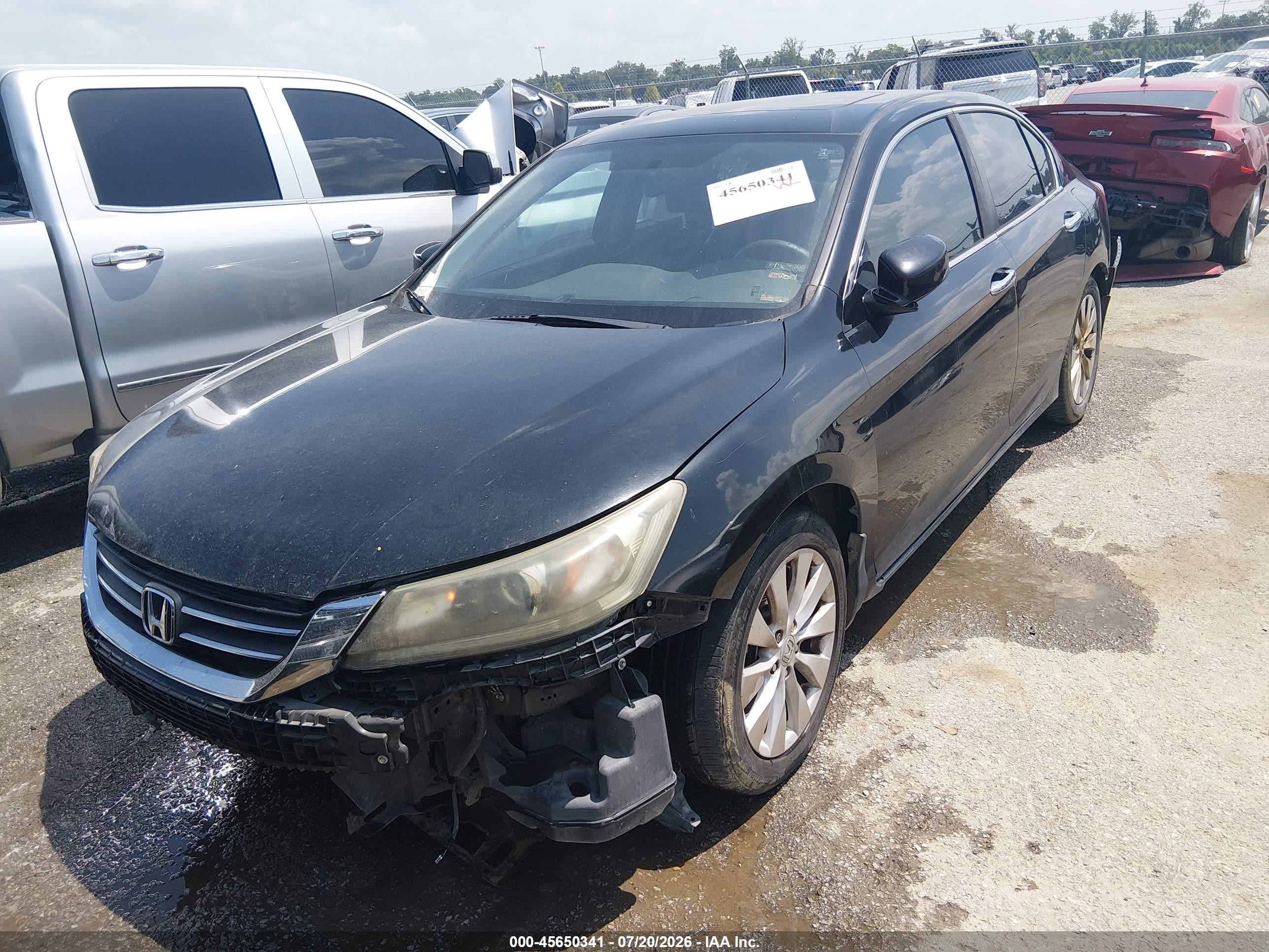 2015 Honda Accord Ex Black vin: 1HGCR2F76FA101874