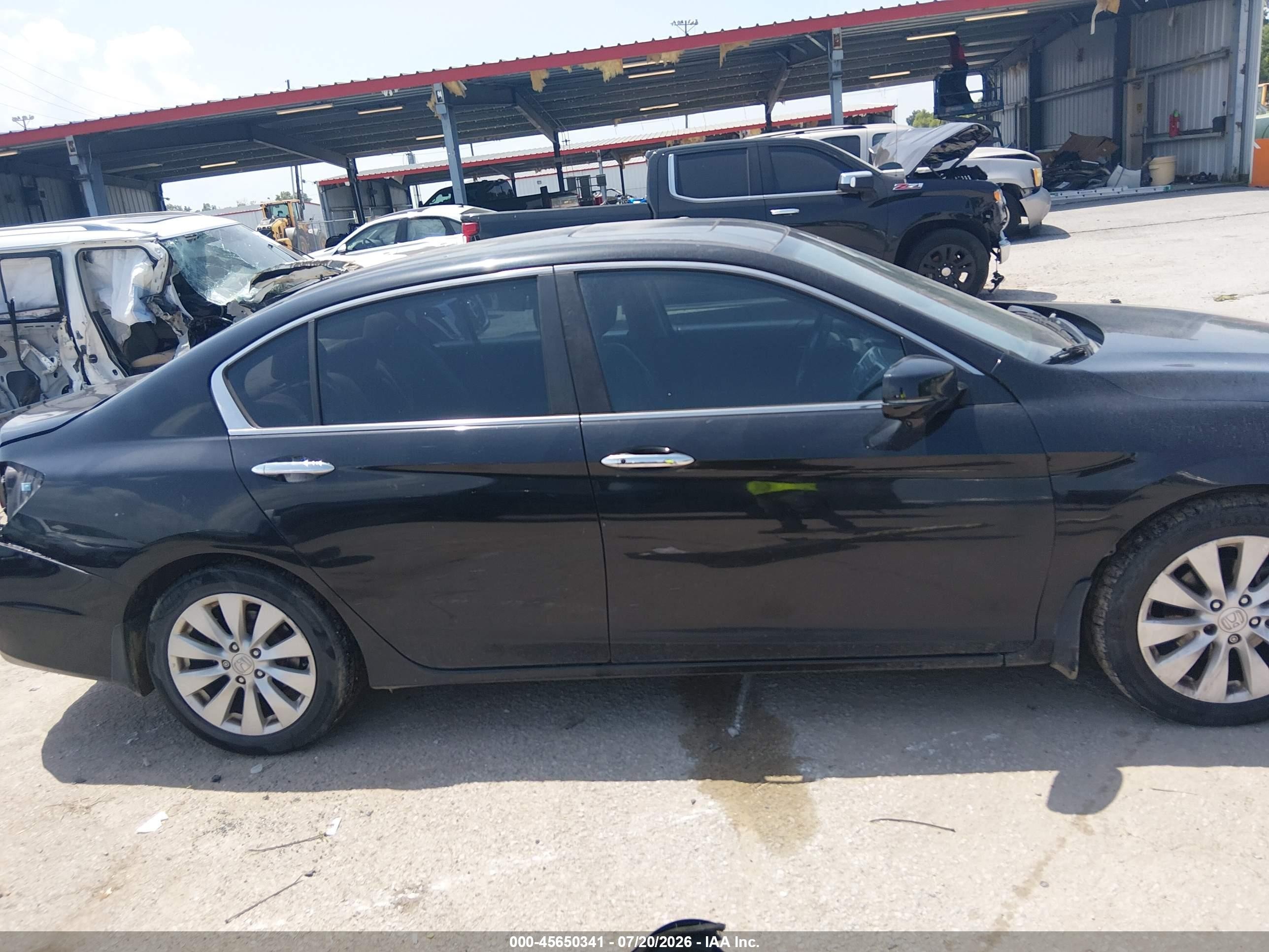 2015 Honda Accord Ex Black vin: 1HGCR2F76FA101874