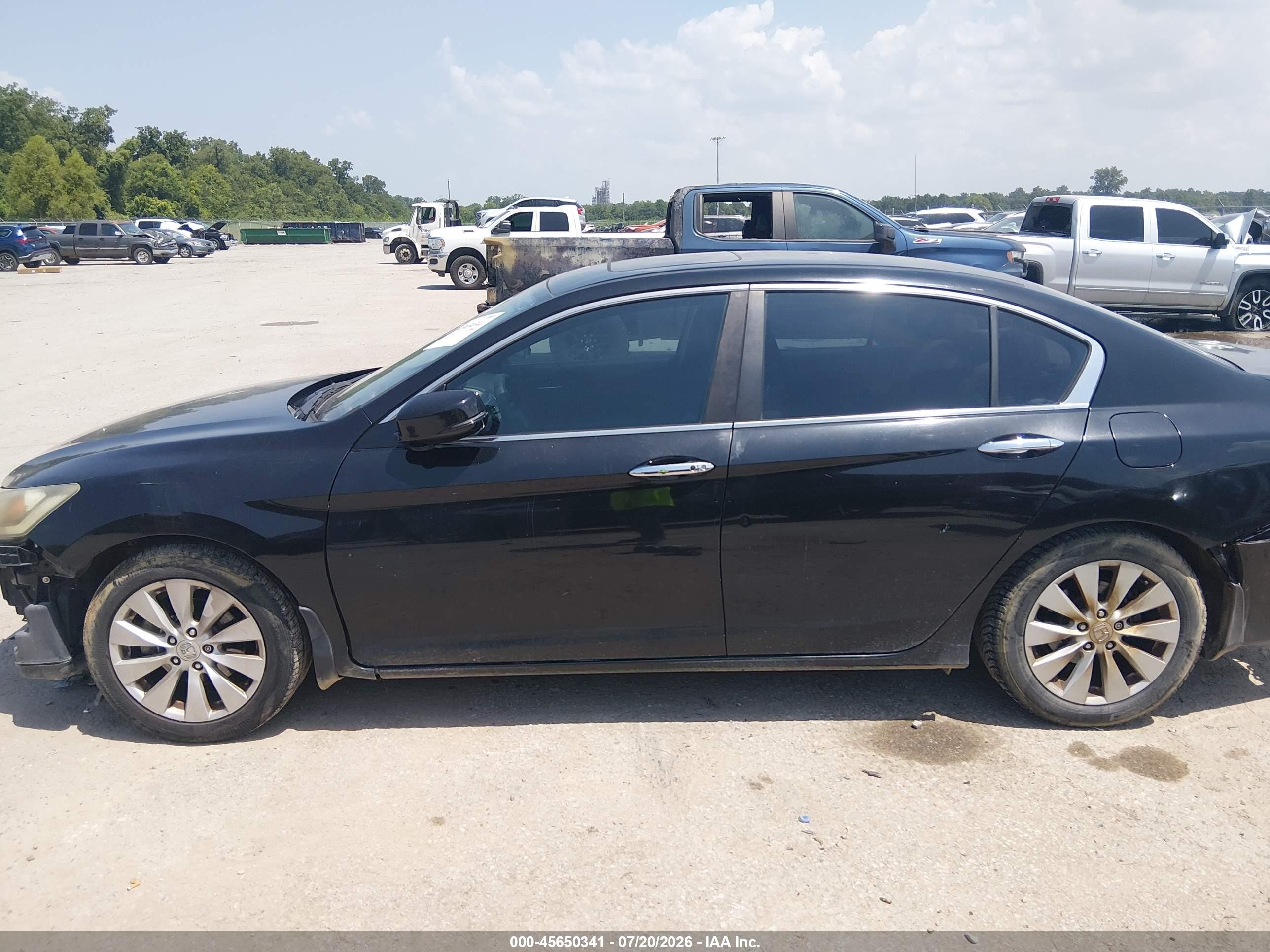 2015 Honda Accord Ex Black vin: 1HGCR2F76FA101874
