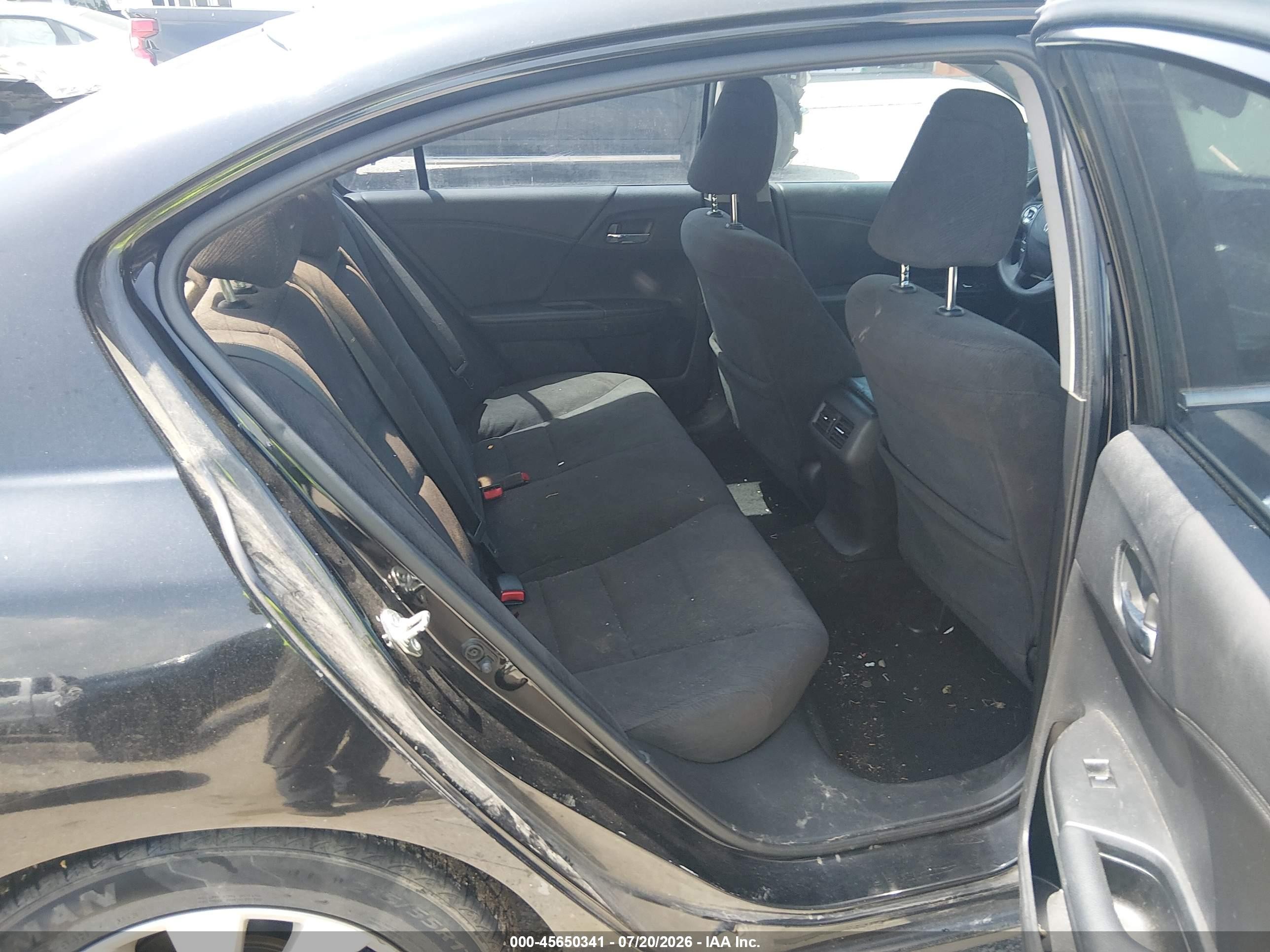 2015 Honda Accord Ex Black vin: 1HGCR2F76FA101874