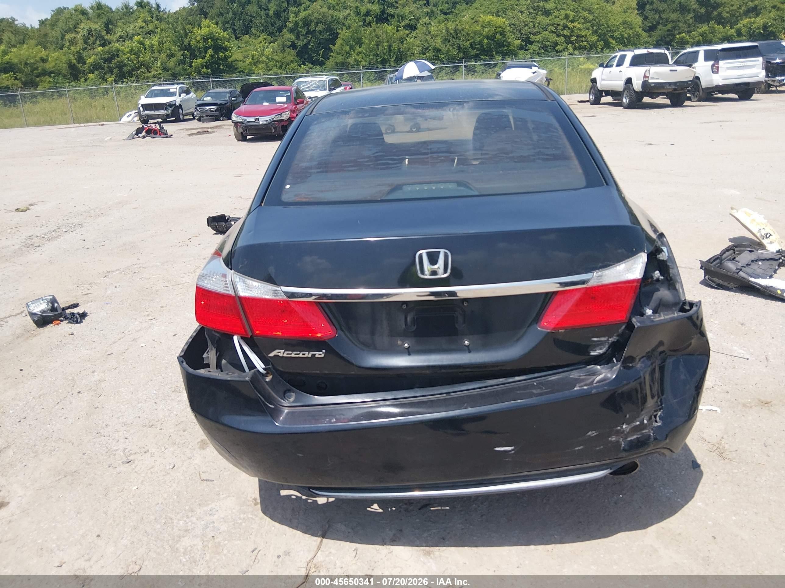 2015 Honda Accord Ex Black vin: 1HGCR2F76FA101874