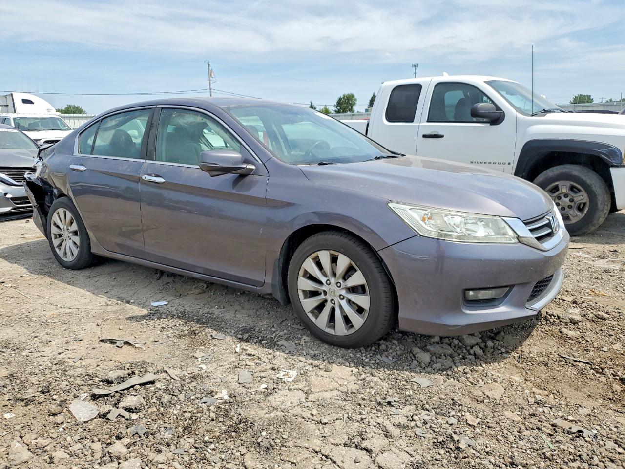 2015 Honda Accord Ex Gray vin: 1HGCR2F76FA106802