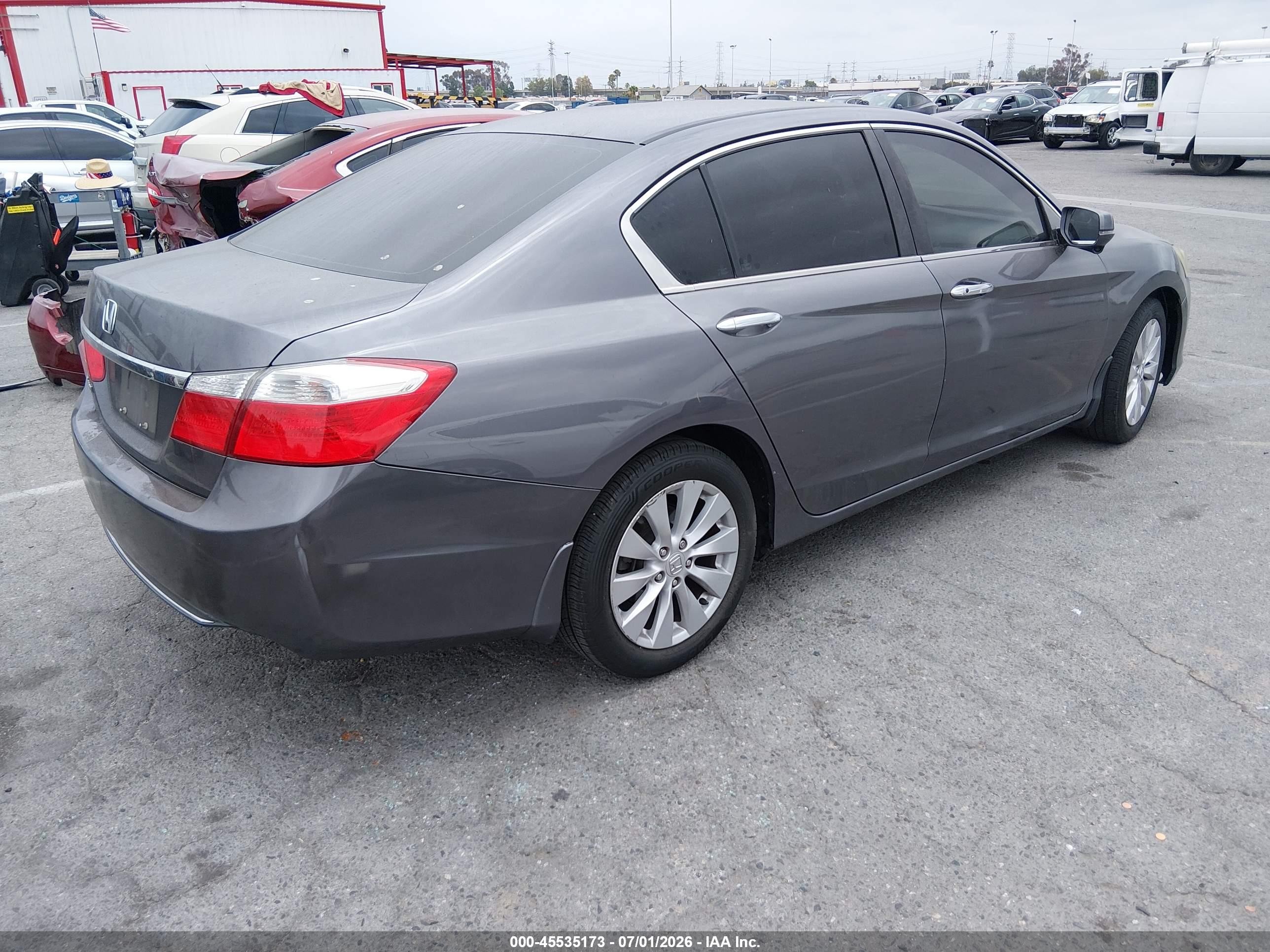 2015 Honda Accord Ex Gray vin: 1HGCR2F76FA208472