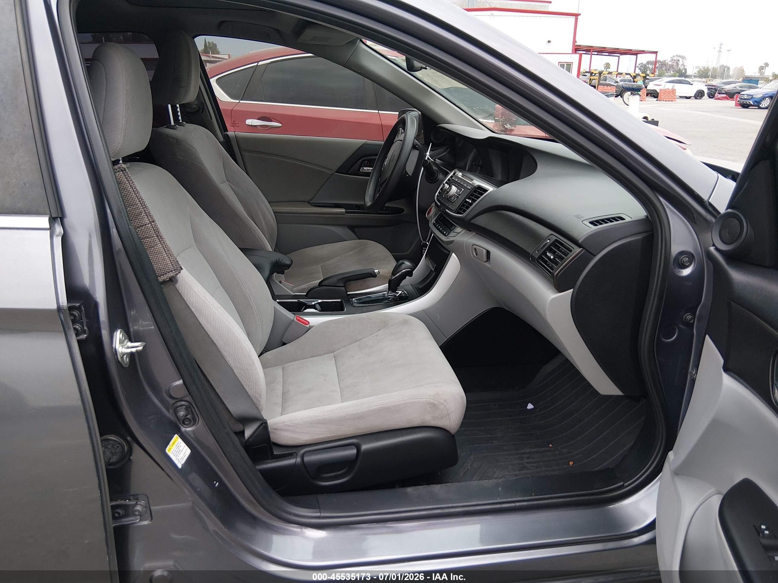 2015 Honda Accord Ex Gray vin: 1HGCR2F76FA208472