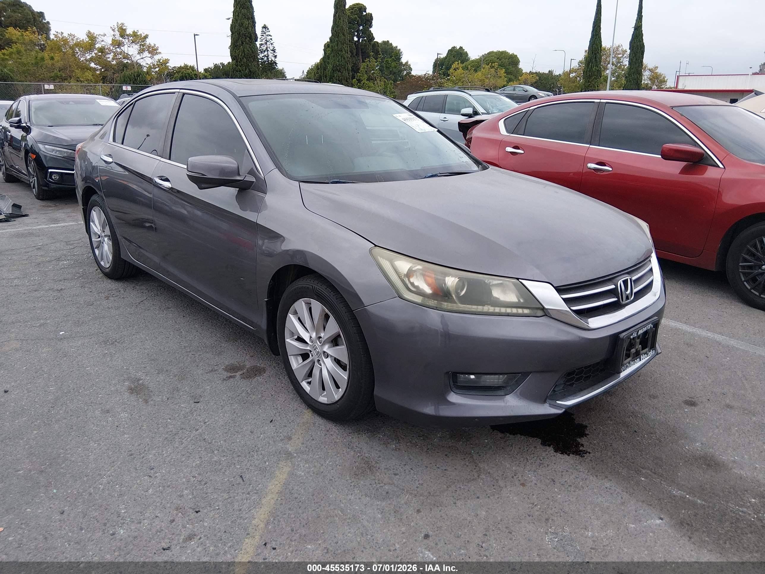 2015 Honda Accord Ex Gray vin: 1HGCR2F76FA208472