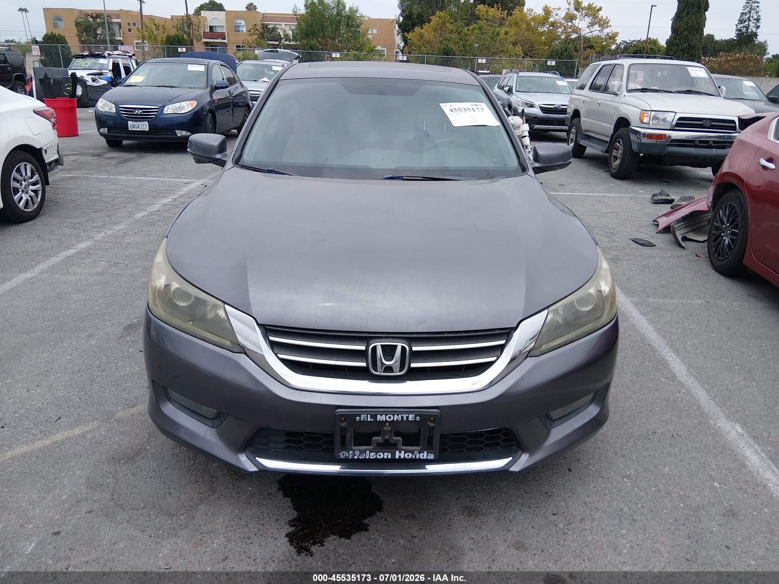 2015 Honda Accord Ex Gray vin: 1HGCR2F76FA208472